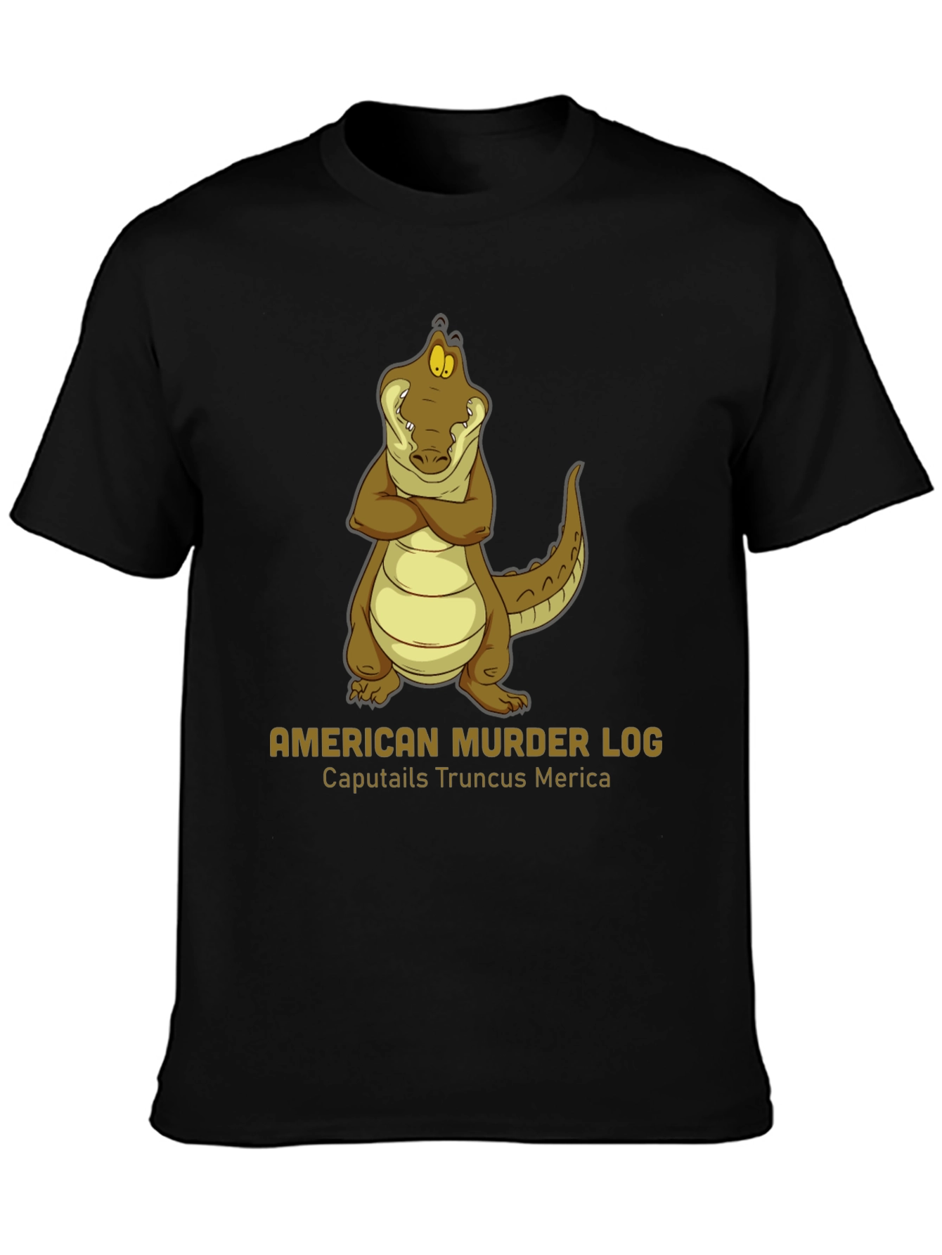 American Murder Log Alligator Graphic Tee