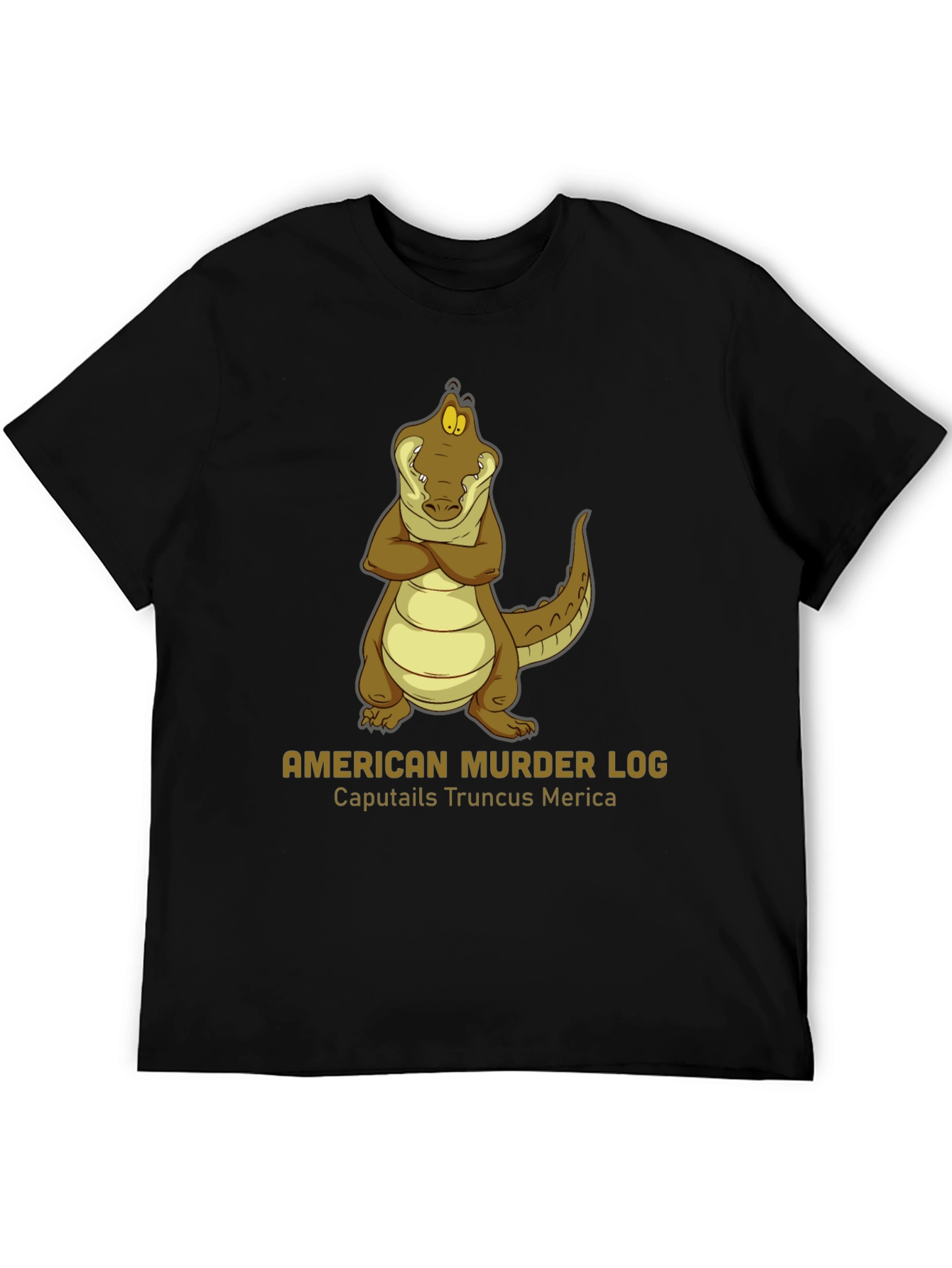 American Murder Log Alligator Graphic Tee