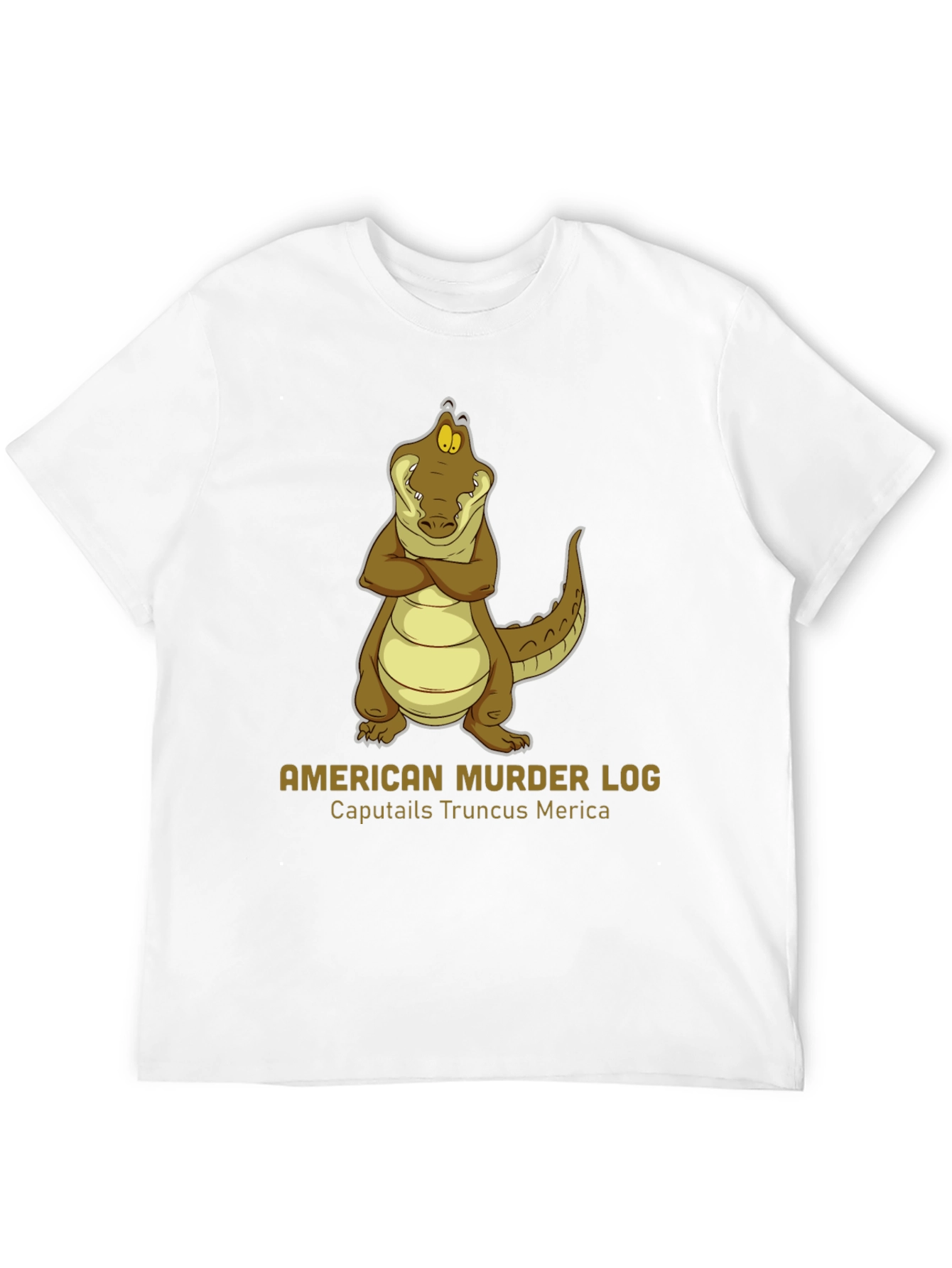 American Murder Log Alligator Graphic Tee