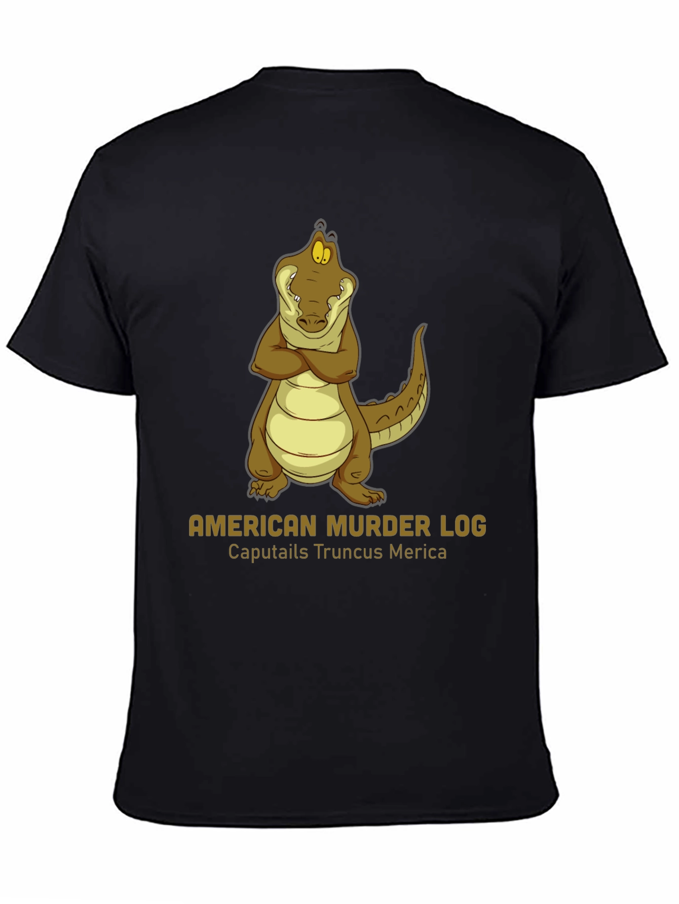 American Murder Log Alligator Graphic Tee