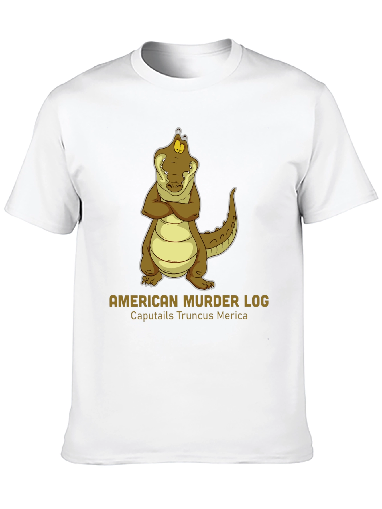 American Murder Log Alligator Graphic Tee