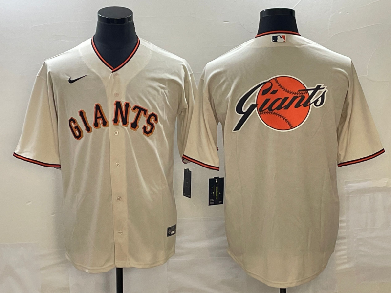 Men's San Francisco Giants Cream Home Replica Team Jerseys