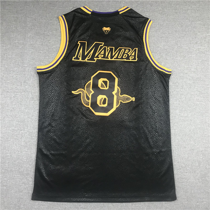 Men's Los Angeles Lakers #8-24 NBA Black Mamba Swingman Jerseys