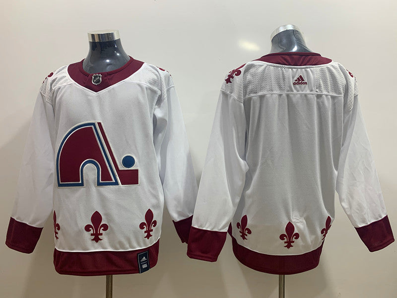 Men's Colorado Avalanche White Blank Jerseys