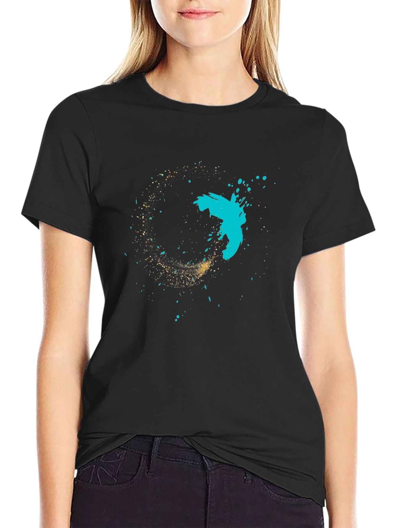 Abstract Art Black Tee