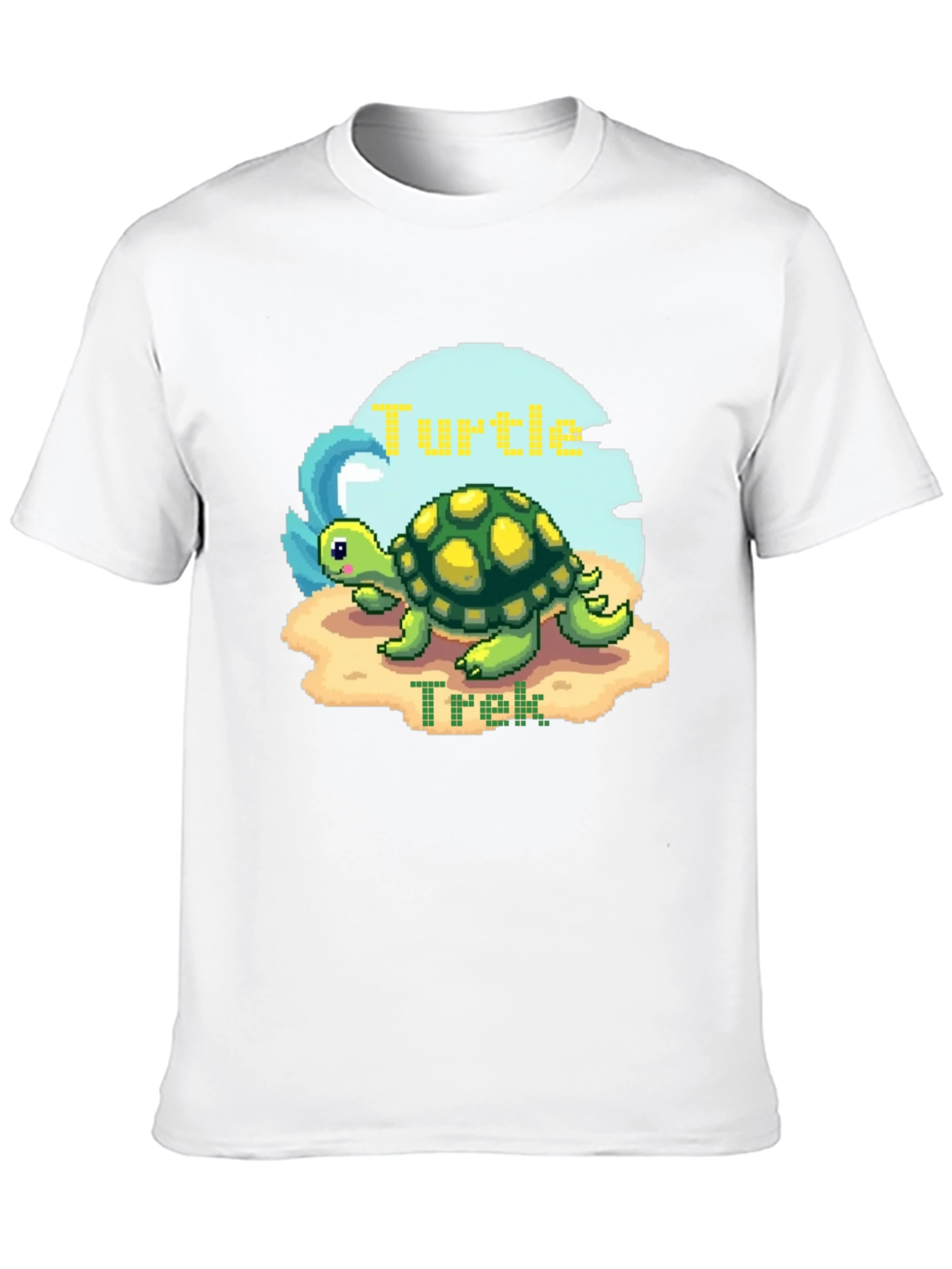 Pixel Turtle Trek Graphic Tee - Black