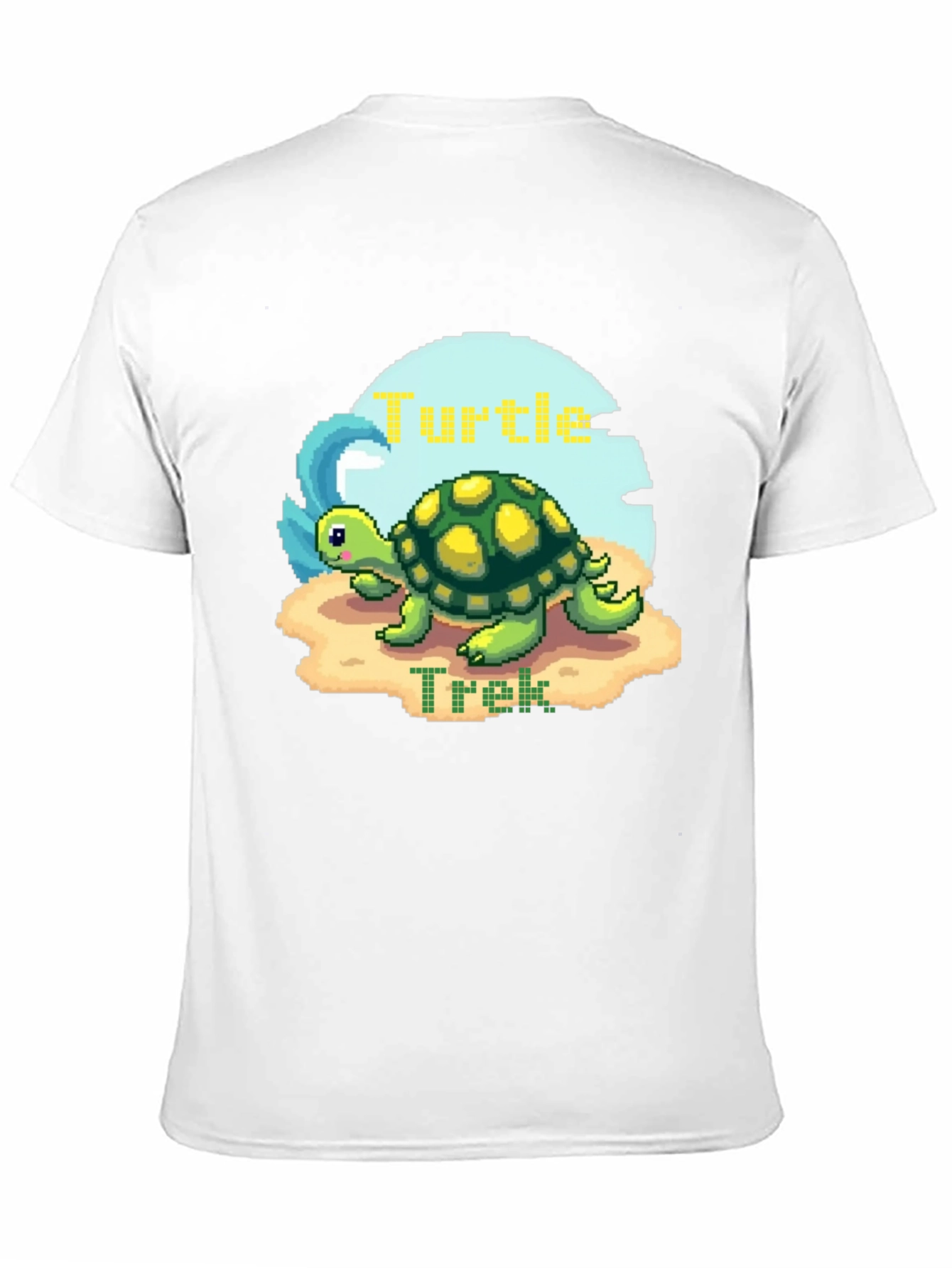 Pixel Turtle Trek Graphic Tee - Black