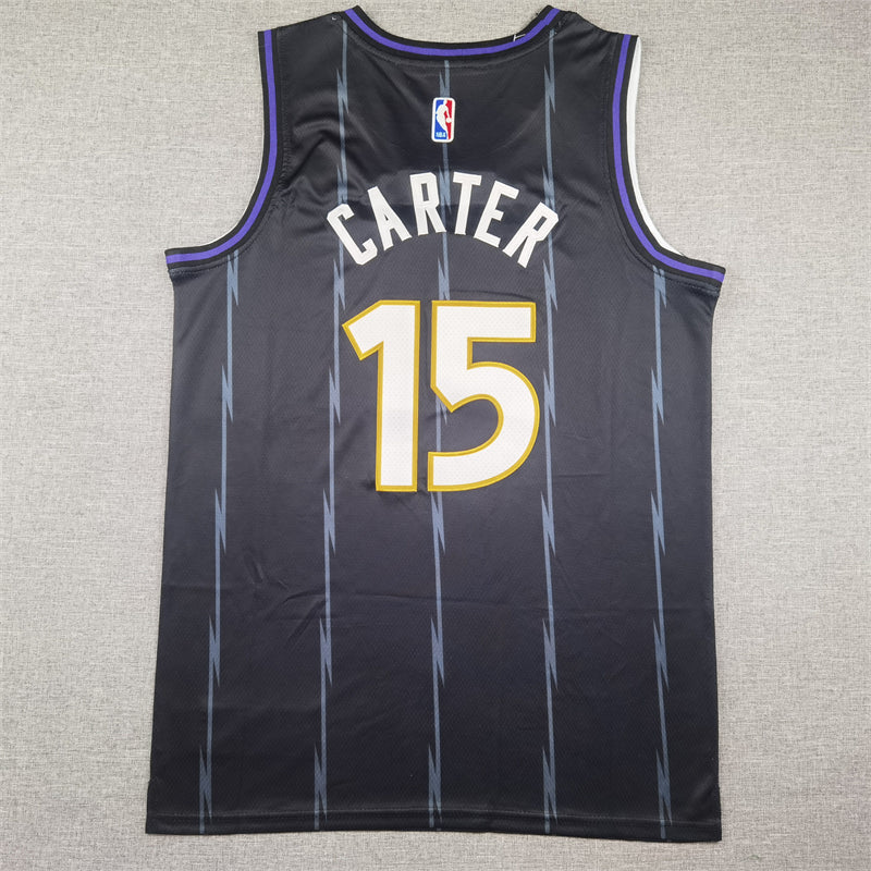 Men's Toronto Raptors Vince Carter #15 Black 2024/25 Swingman Player Jerseys - City Edition