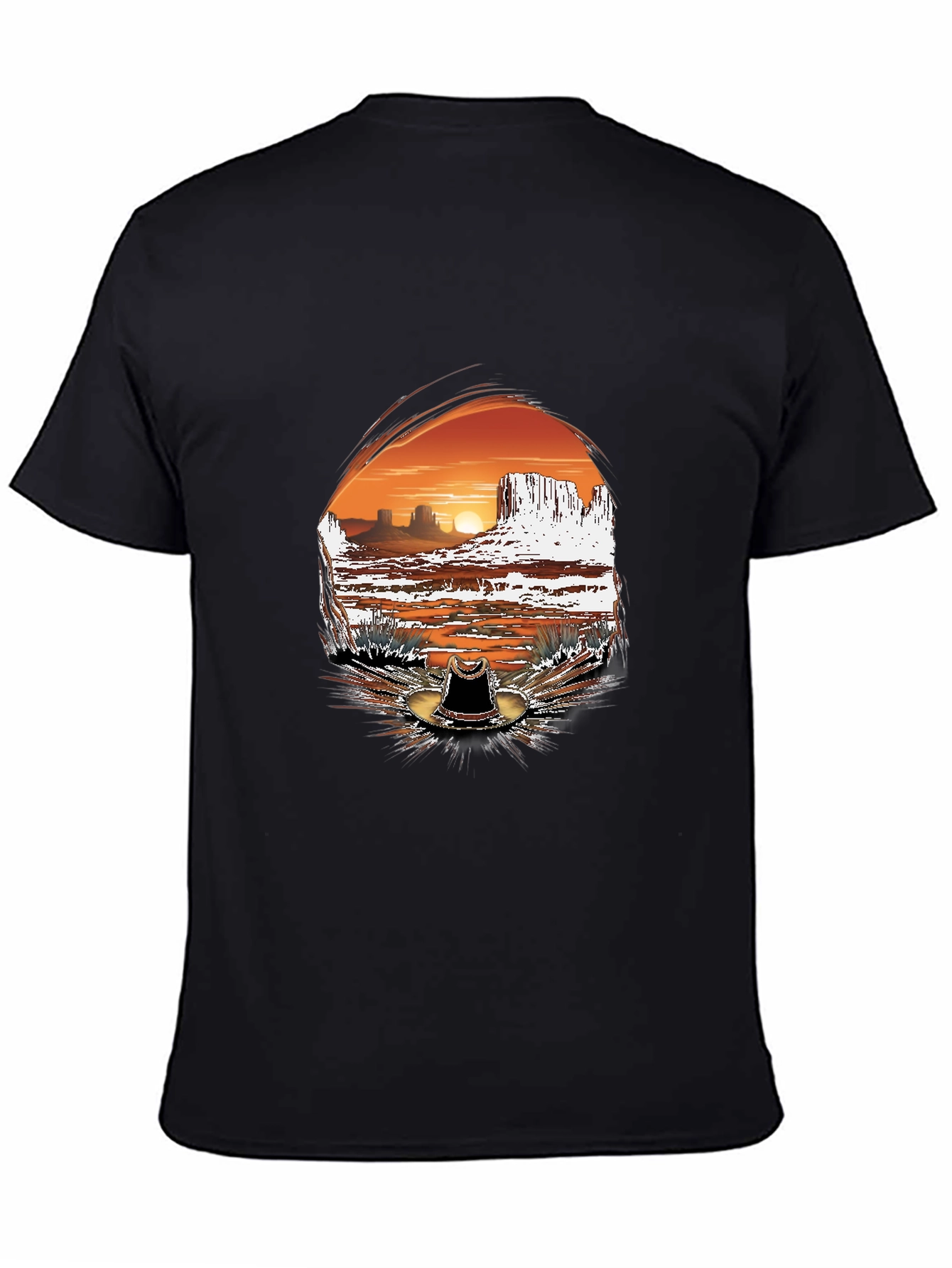 Desert Sunset Graphic Tee - Western Style