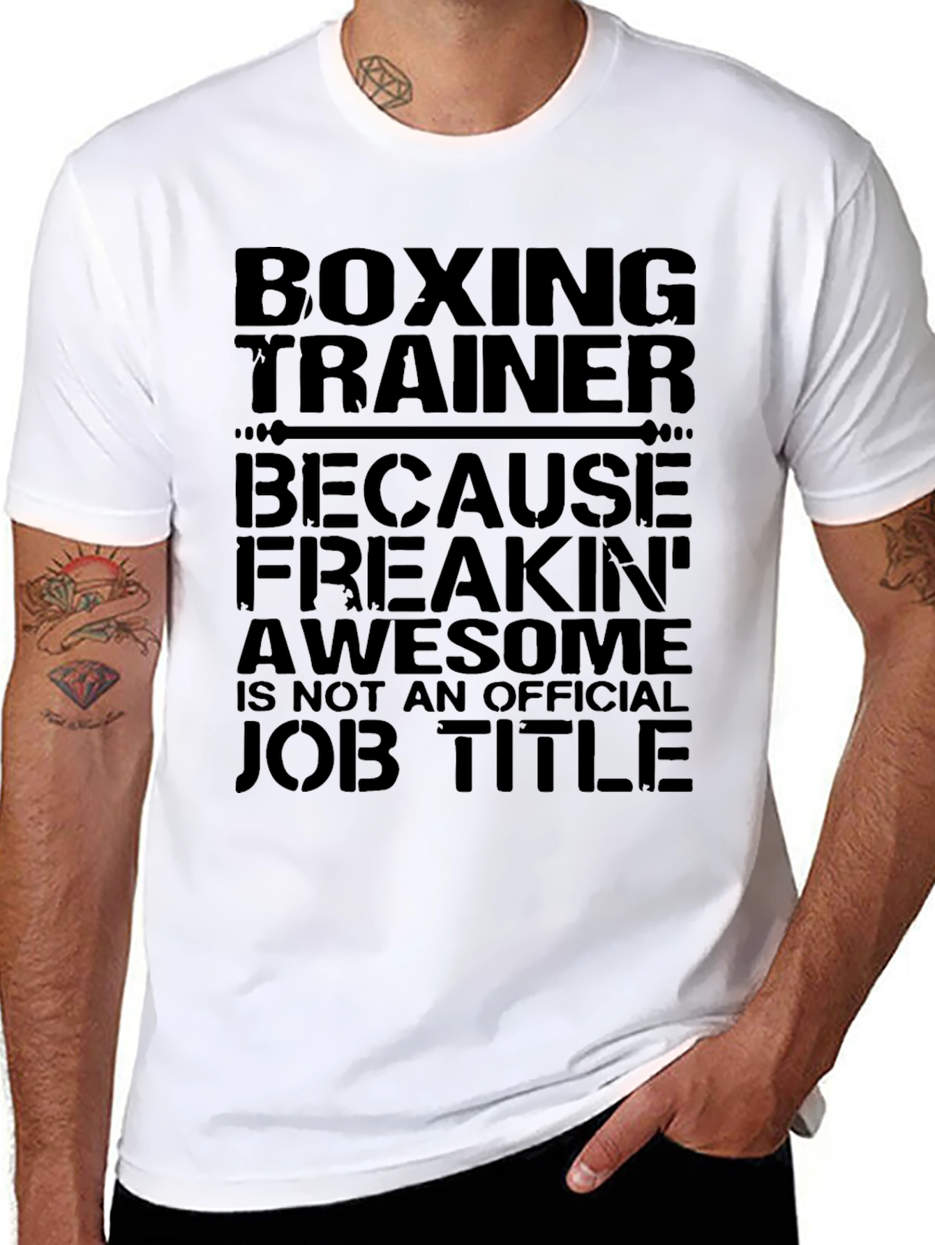 Boxing Trainer Funny Job Title T-Shirt