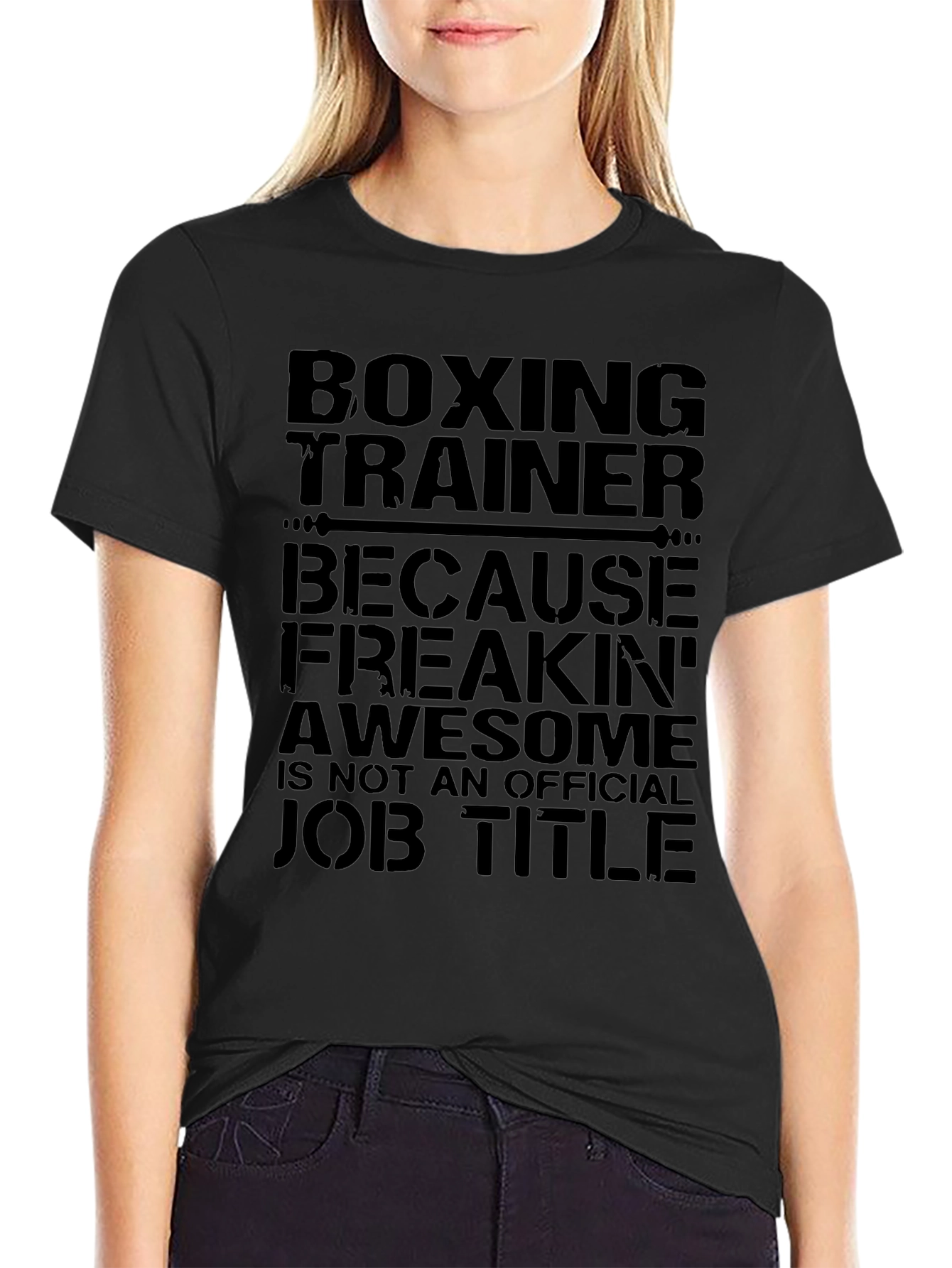 Boxing Trainer Funny Job Title T-Shirt