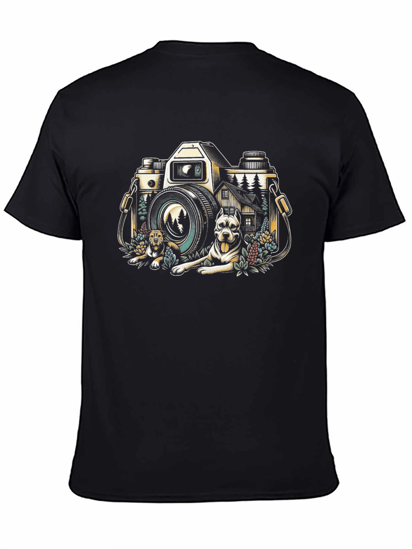 Camera & Dog Graphic Tee