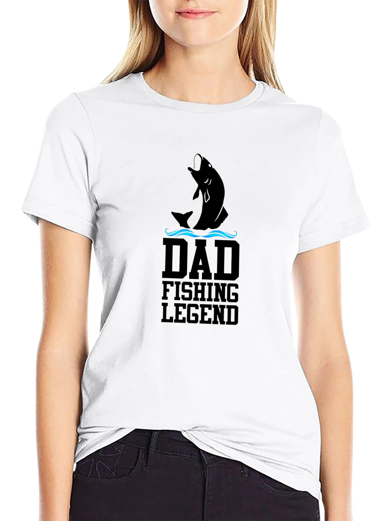Dad Fishing Legend Graphic T-Shirt