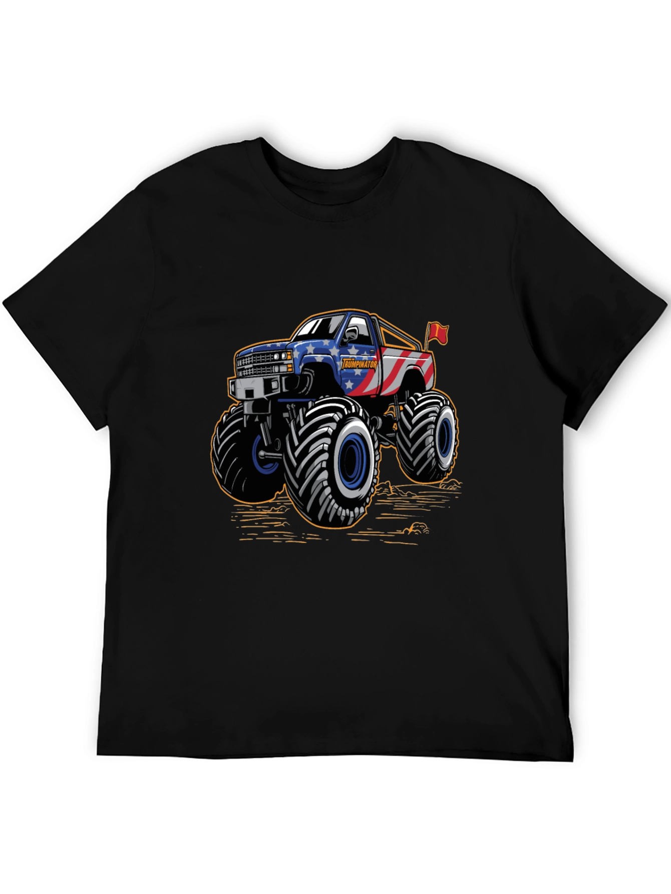 Monster Truck Tee - Patriotic USA Design