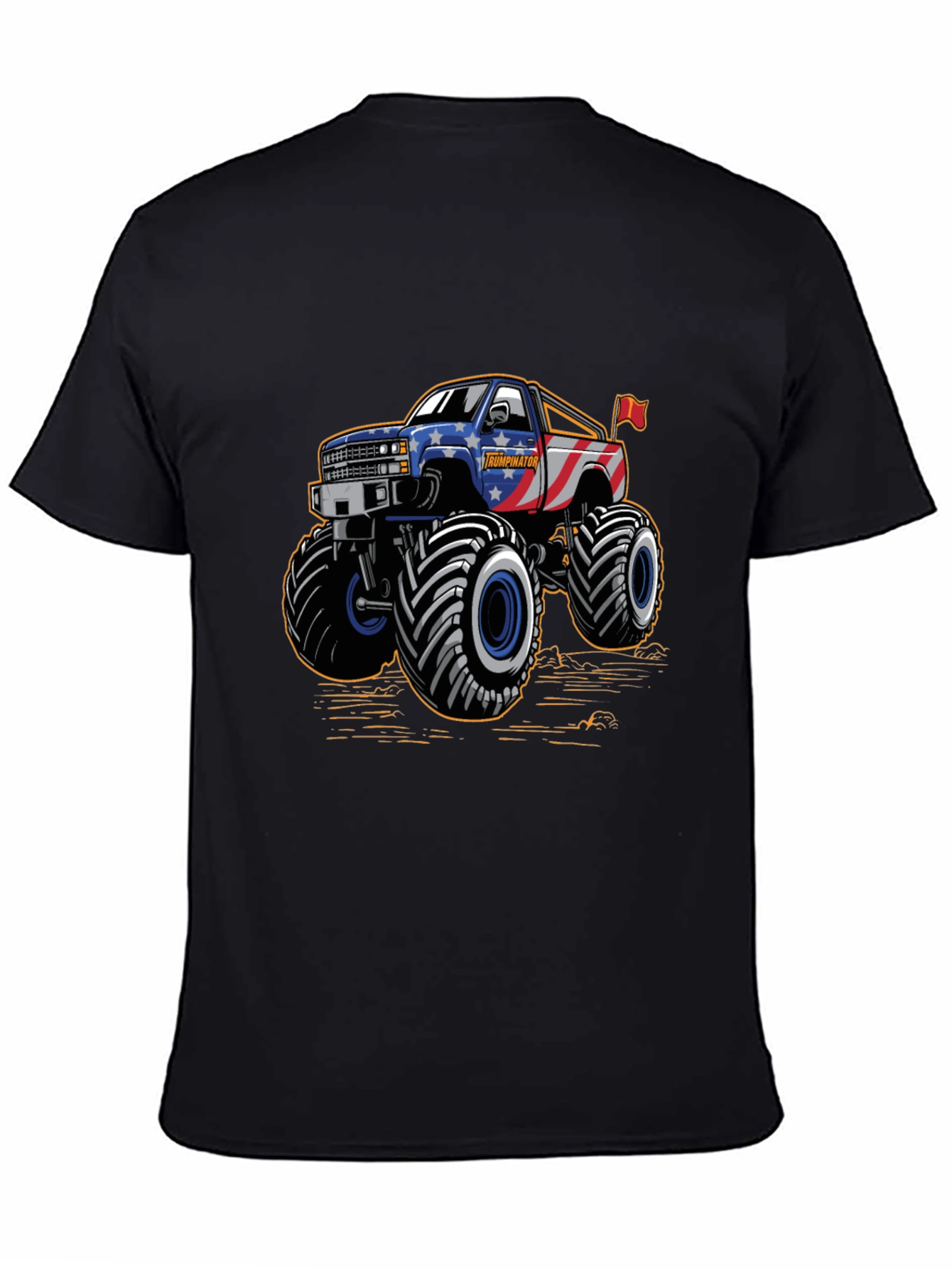 Monster Truck Tee - Patriotic USA Design