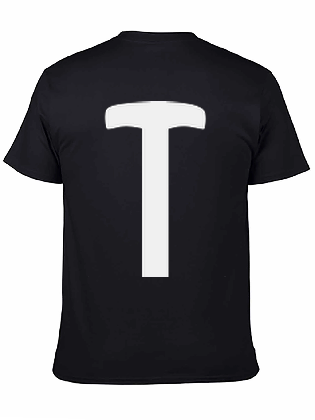 Bold T Graphic Black Tee - Casual Style