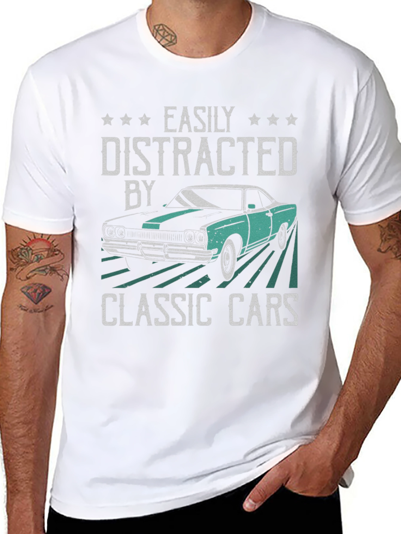 Easily Distracted By Classic Cars T-Shirt