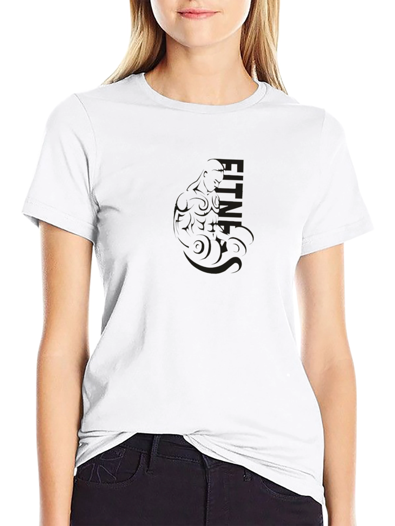 Mens Black Graphic T-Shirt - Casual Style
