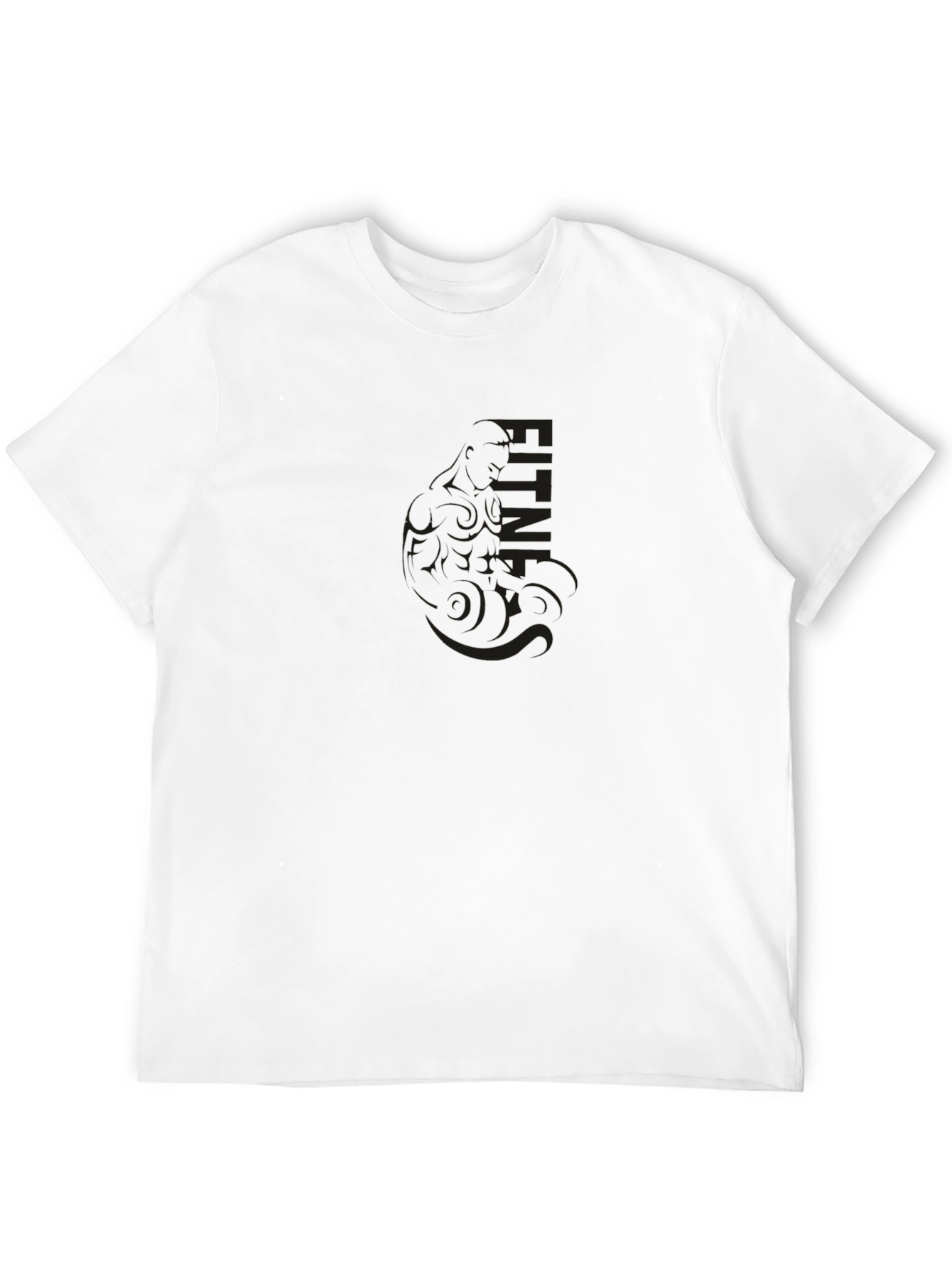 Mens Black Graphic T-Shirt - Casual Style