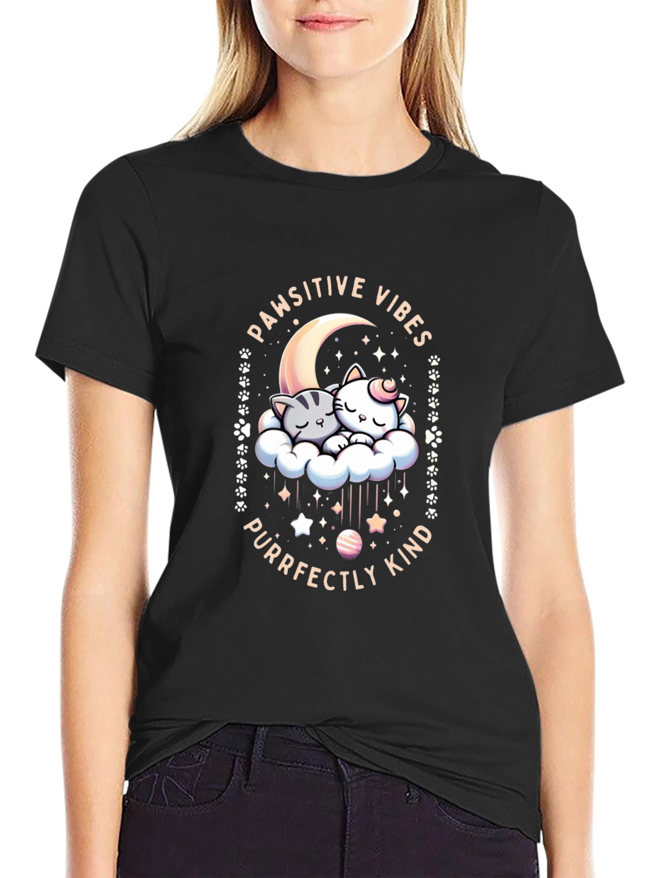Pawsitive Vibes Graphic Tee