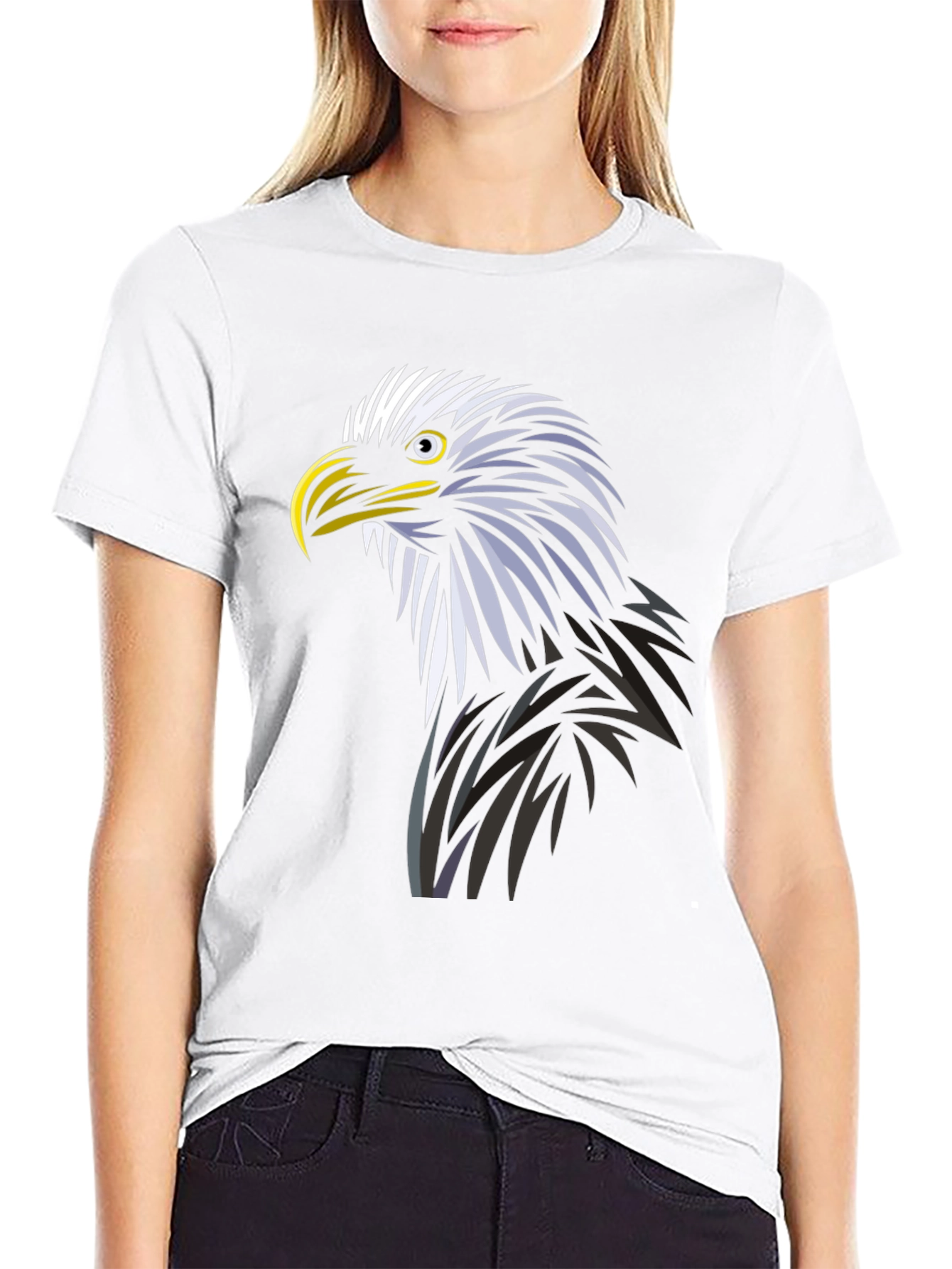 Black Eagle Graphic T-Shirt | Bold Animal Tee