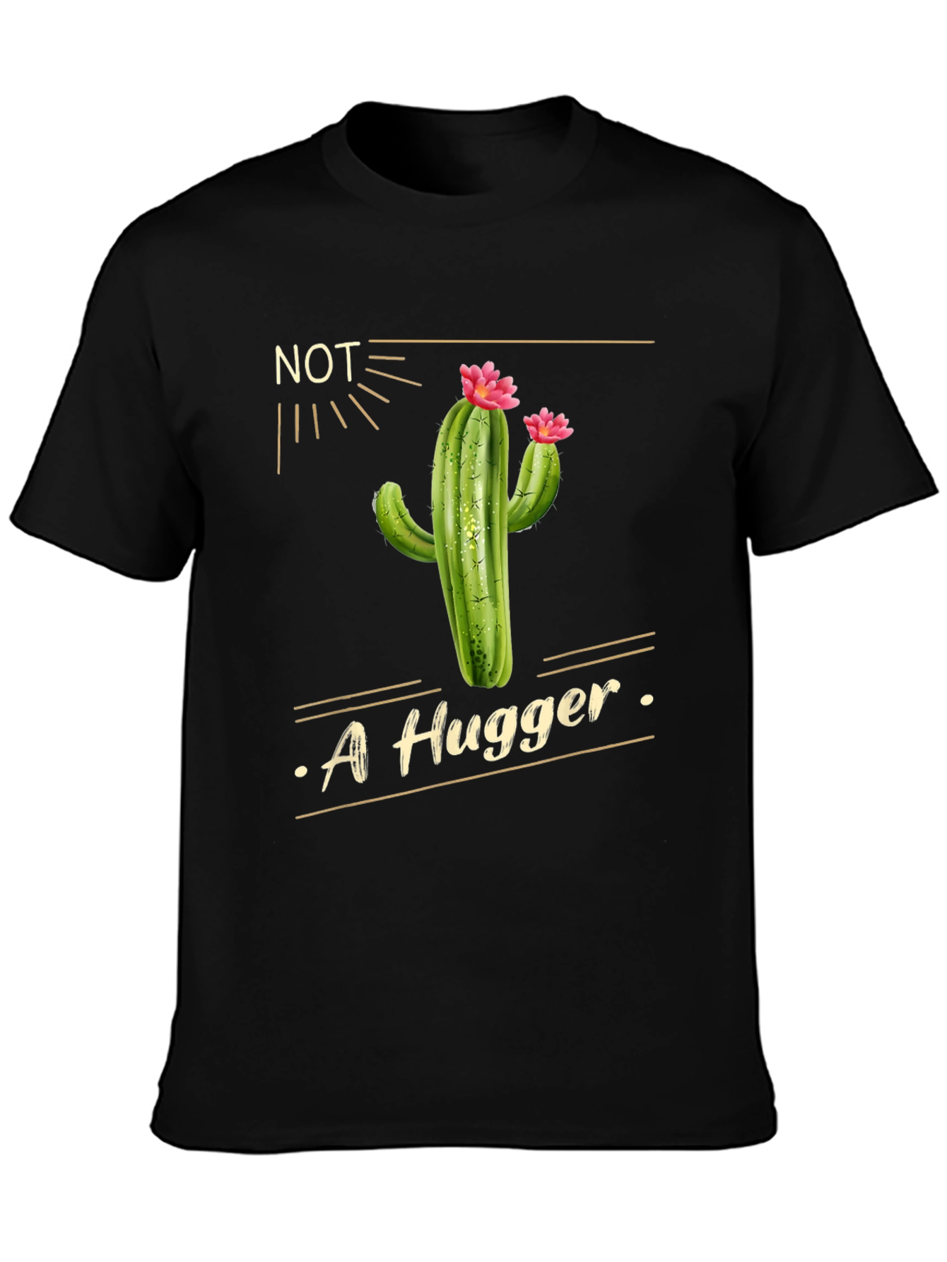 Not A Hugger Cactus Graphic Tee