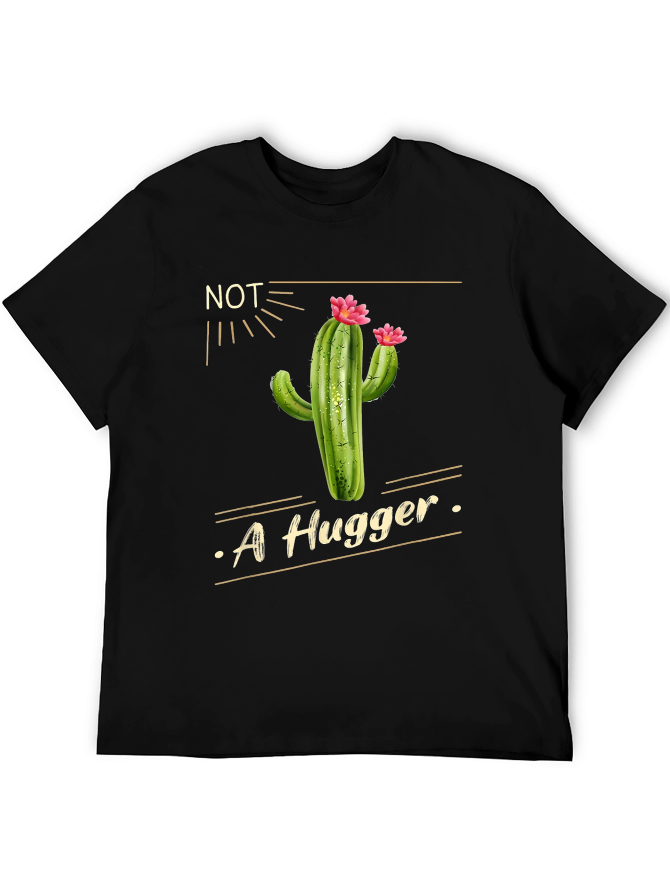 Not A Hugger Cactus Graphic Tee