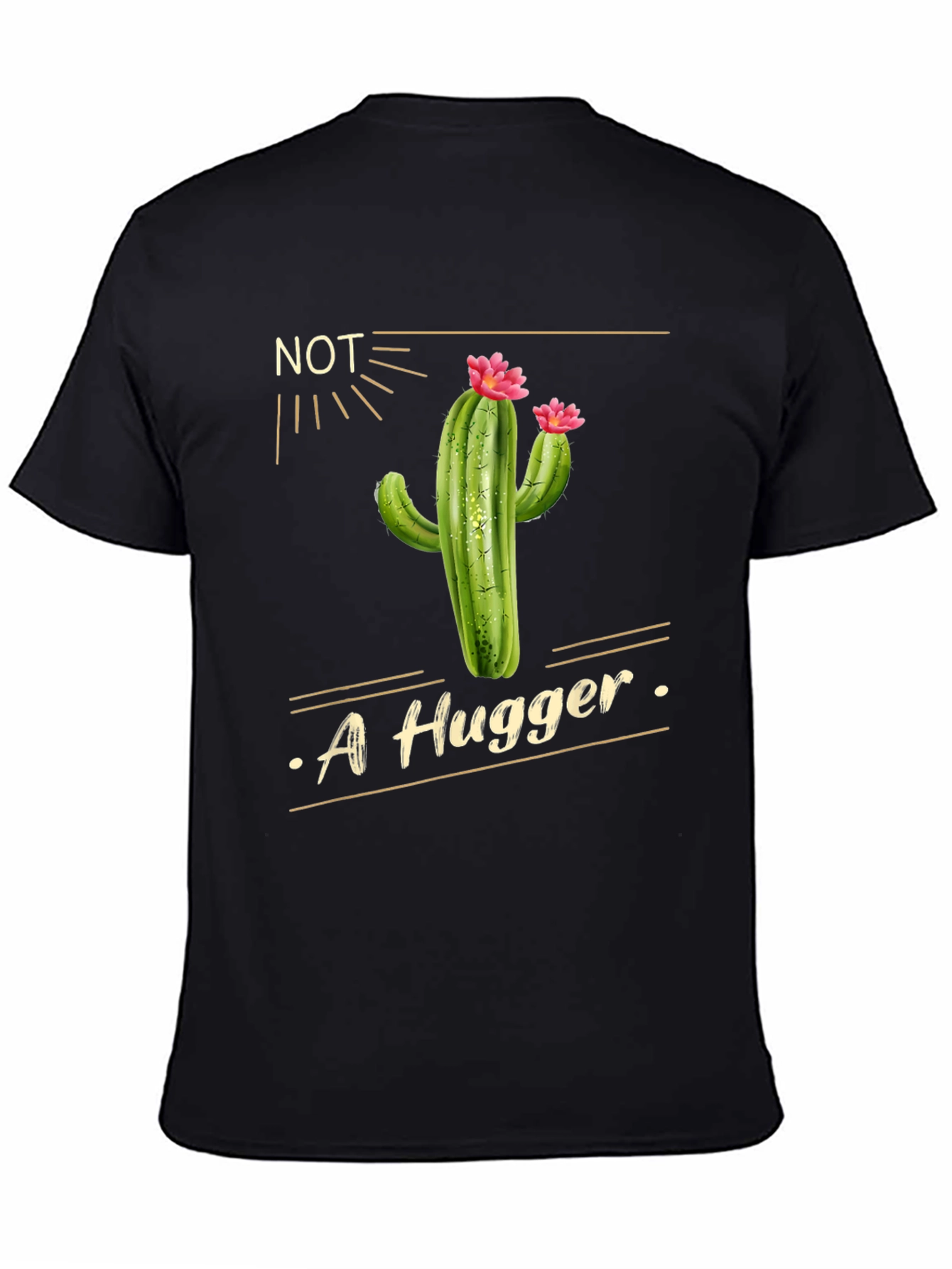 Not A Hugger Cactus Graphic Tee