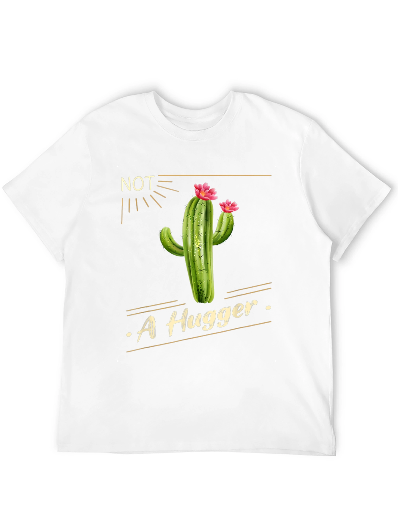 Not A Hugger Cactus Graphic Tee