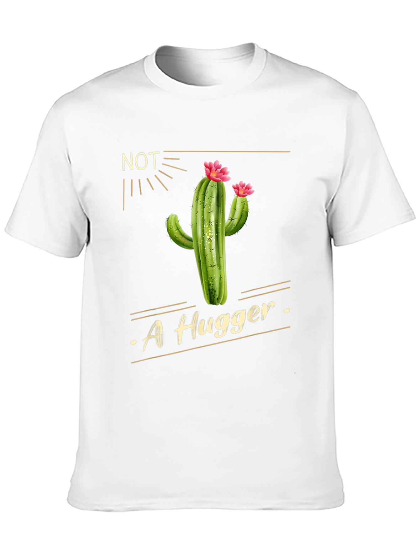 Not A Hugger Cactus Graphic Tee