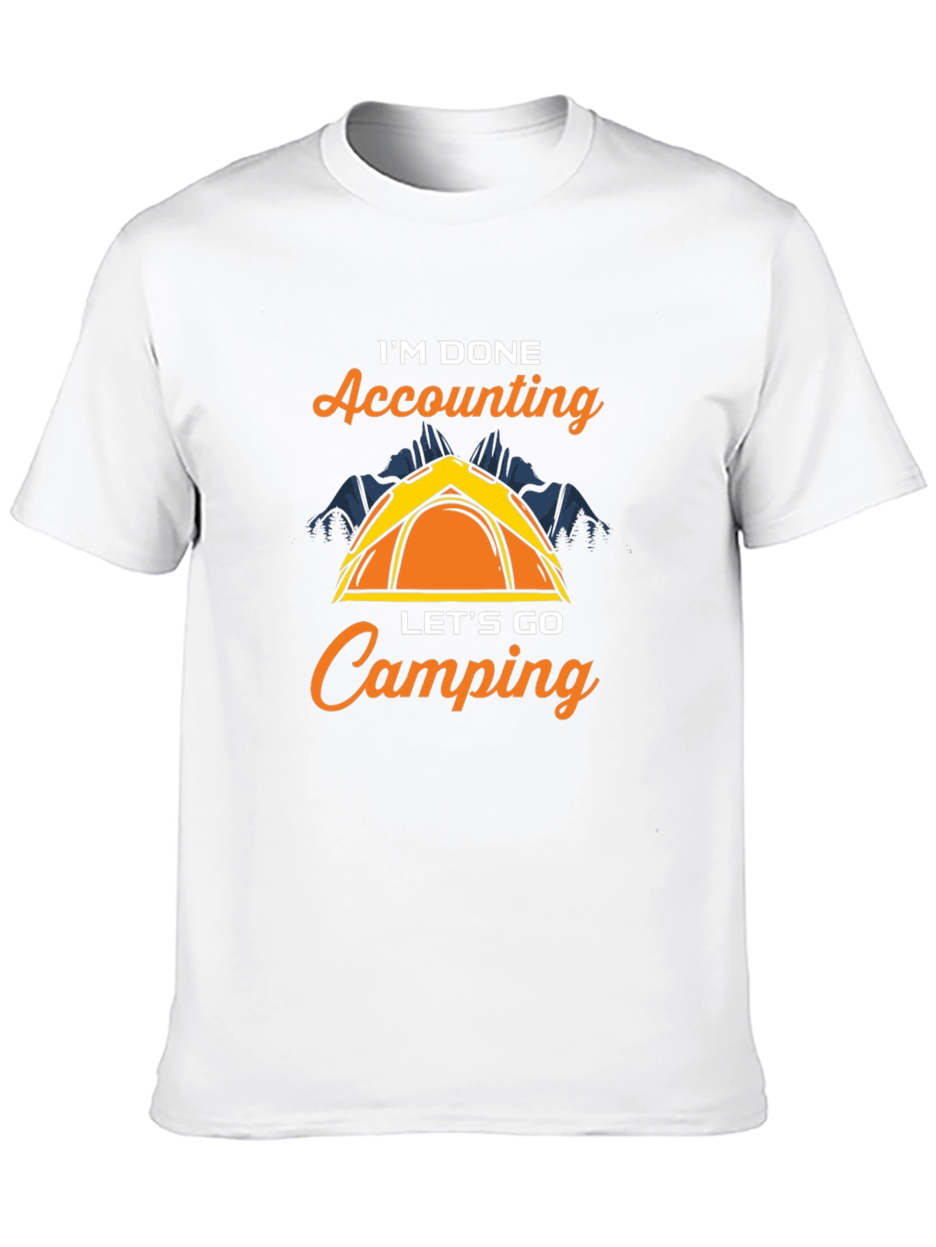 Funny Accountant Camping T-Shirt