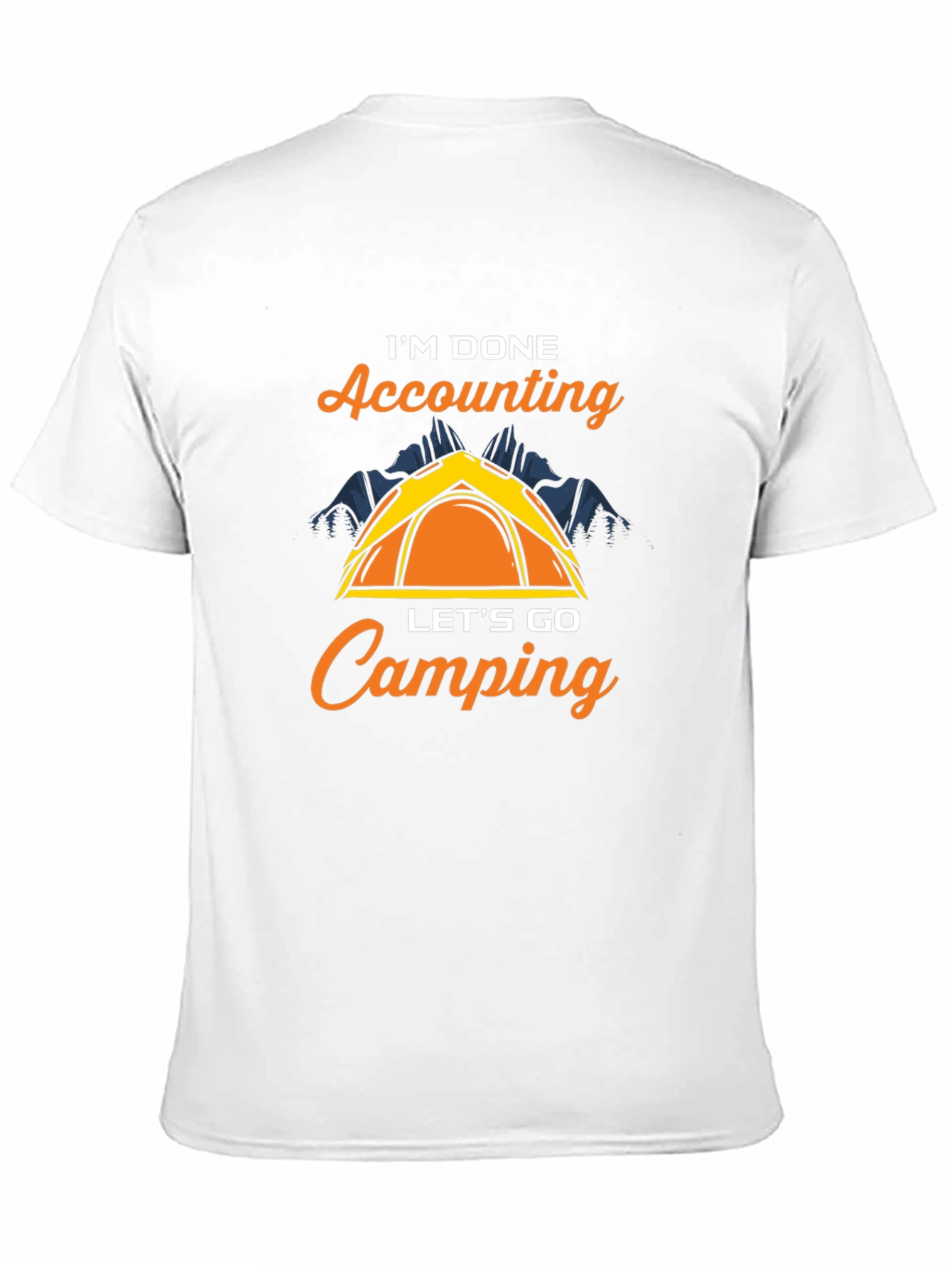 Funny Accountant Camping T-Shirt