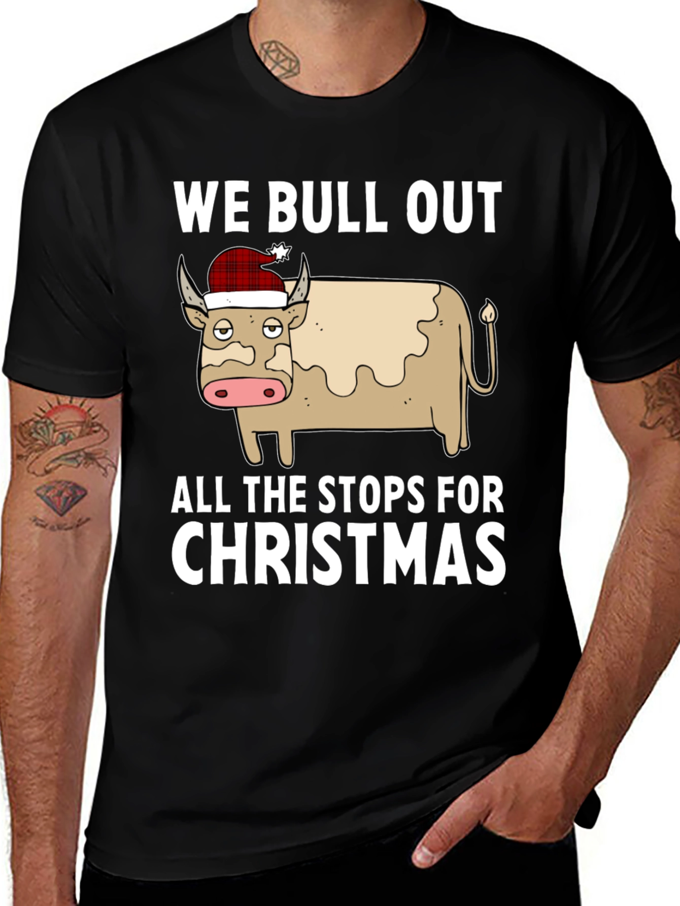 We Bull Out for Christmas Graphic Tee