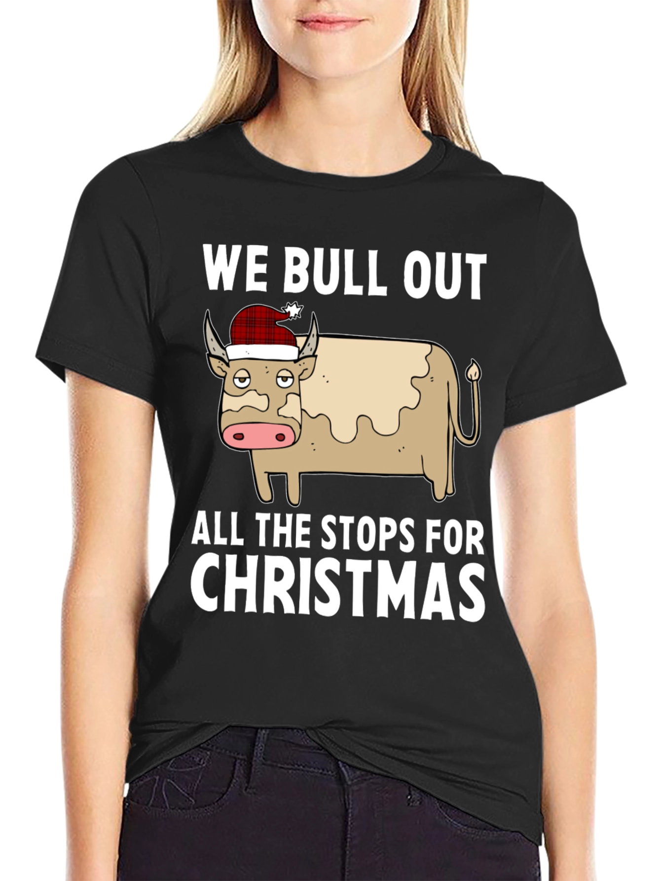 We Bull Out for Christmas Graphic Tee