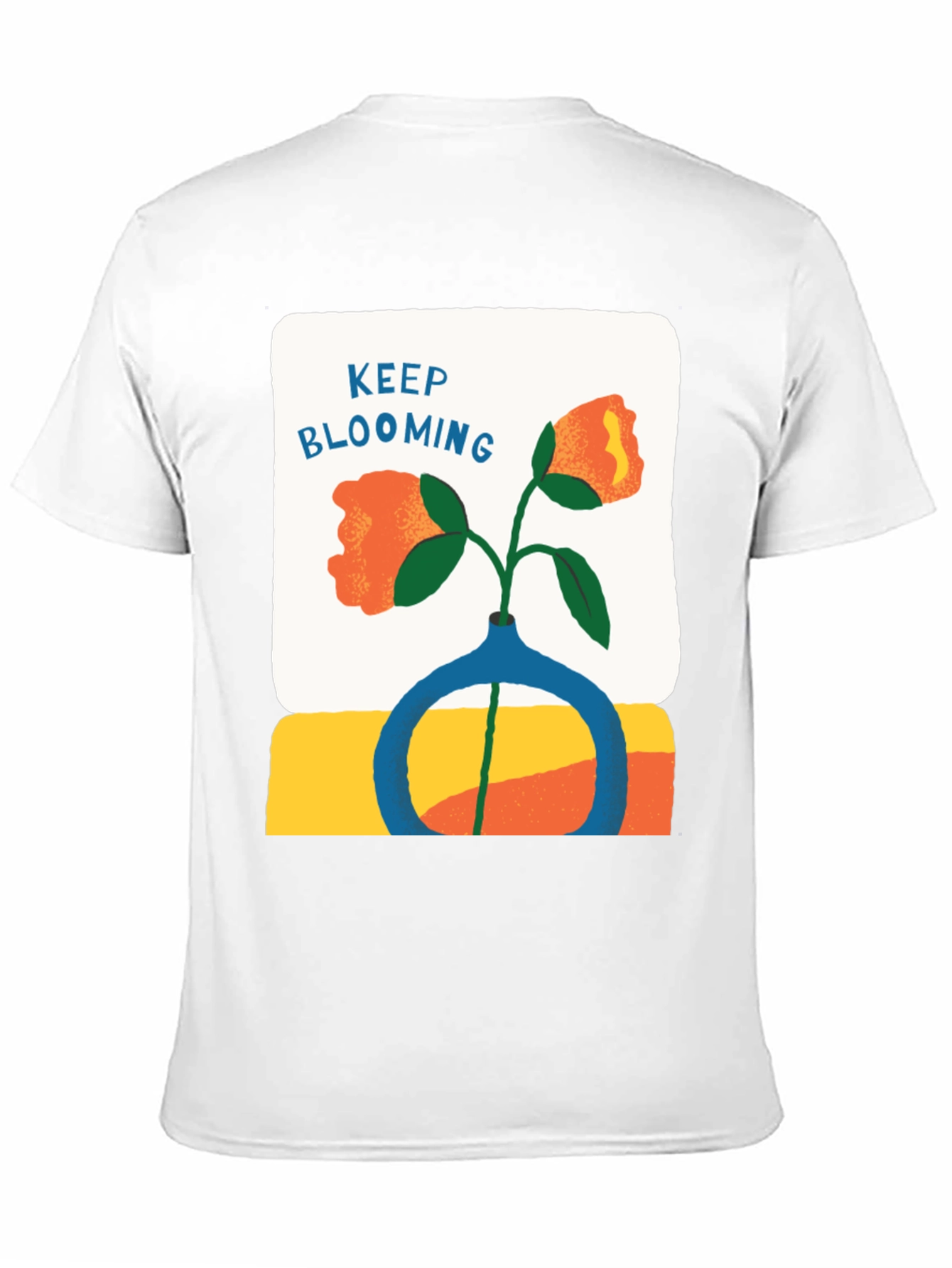 Keep Blooming Graphic Tee - Black Casual Shirt
