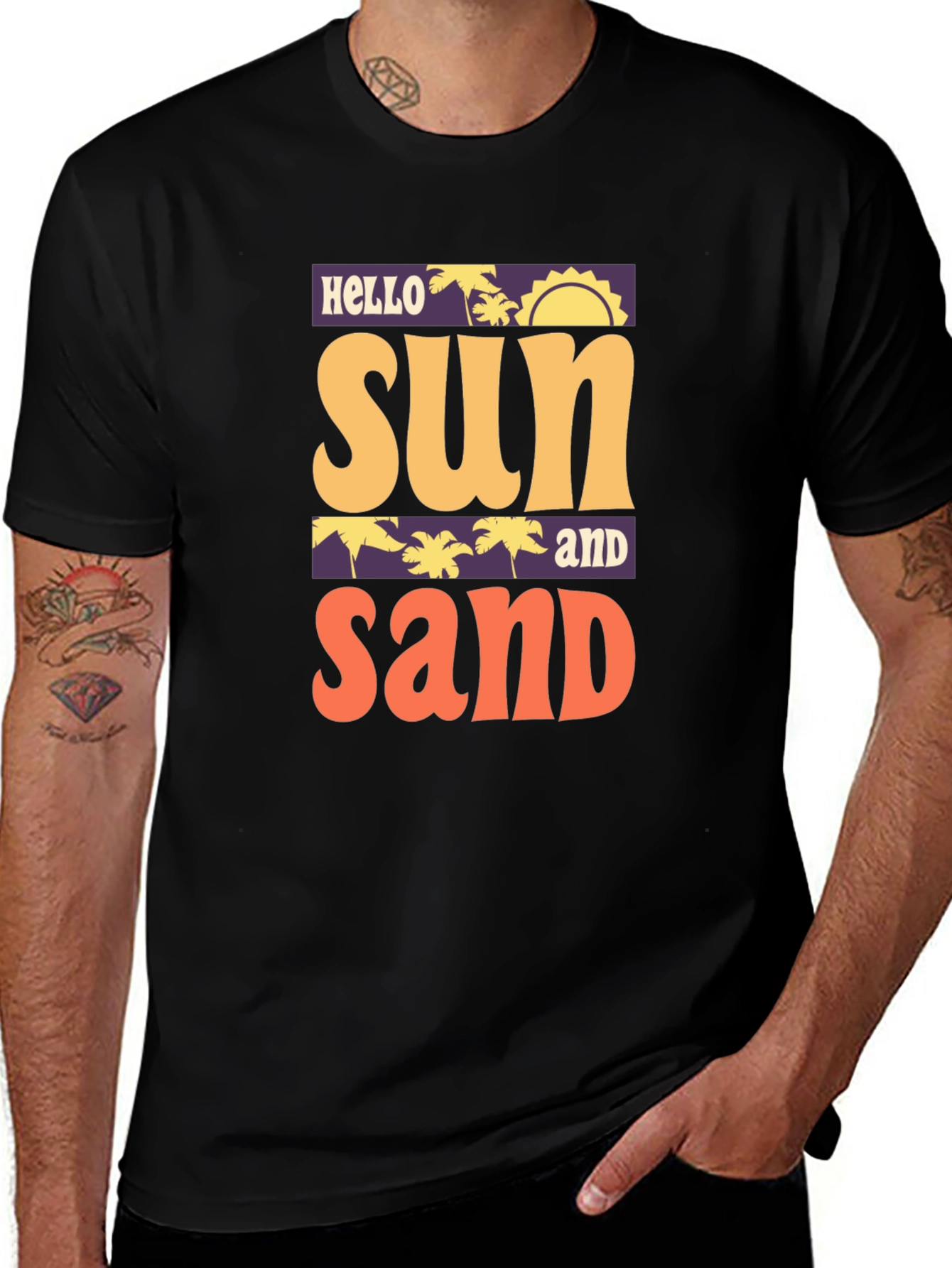 Hello Sun and Sand Graphic Tee