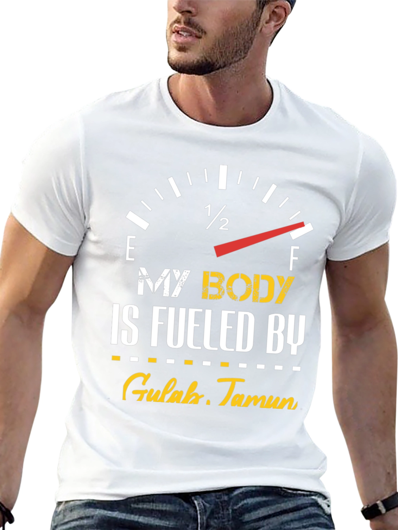 Fueled by Gulab Jamun Black T-Shirt