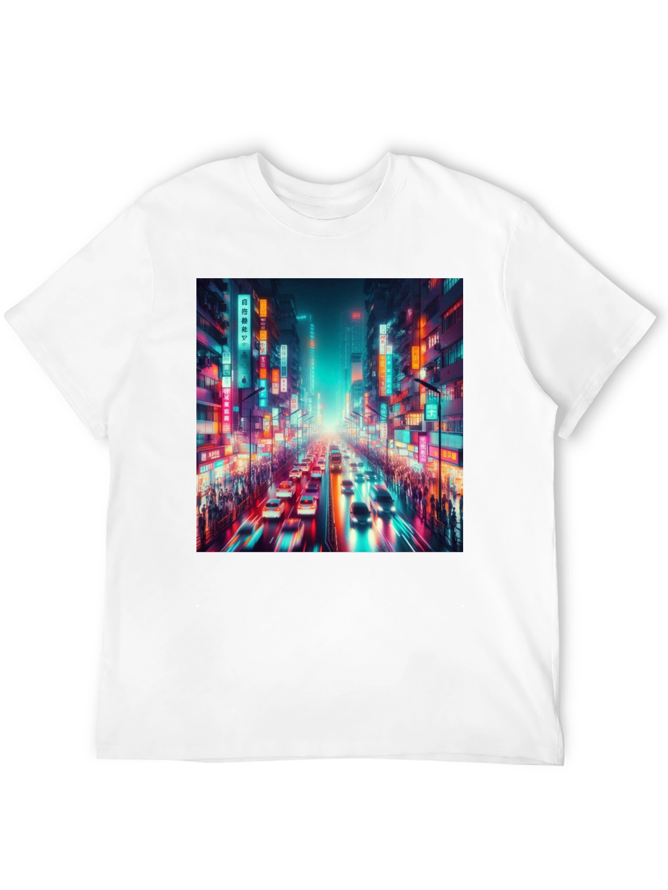 Neon Cityscape T-Shirt