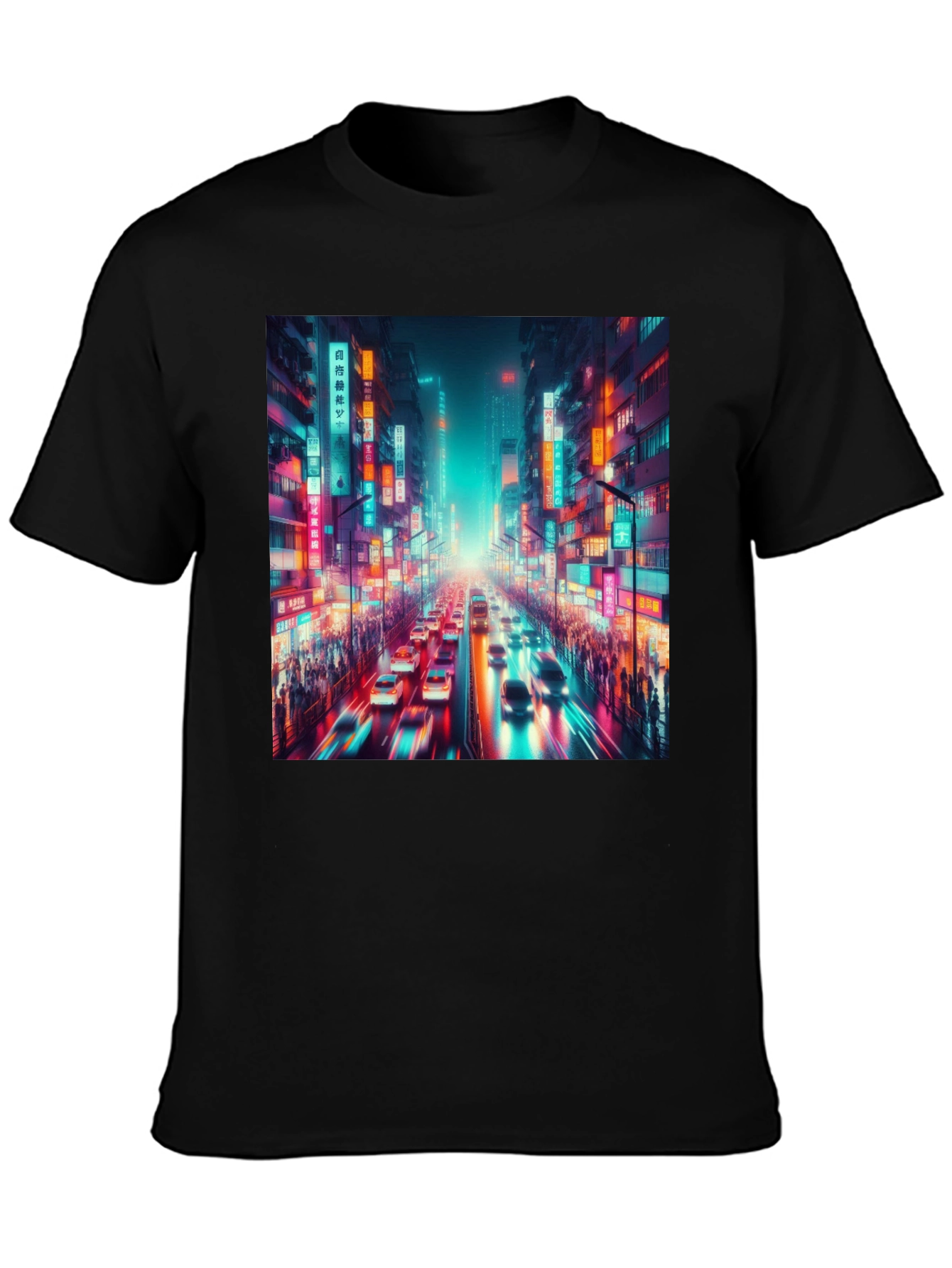 Neon Cityscape T-Shirt