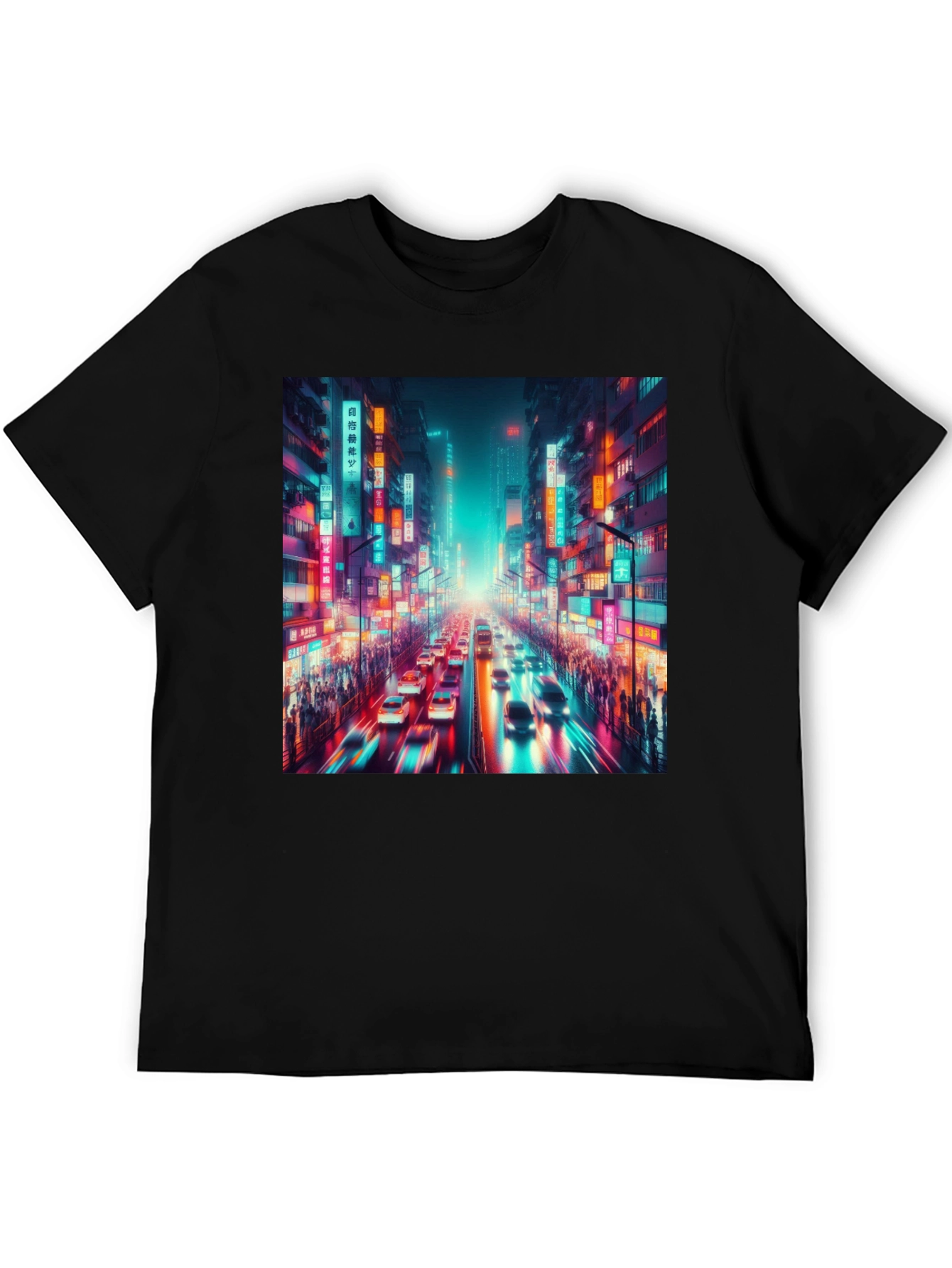 Neon Cityscape T-Shirt