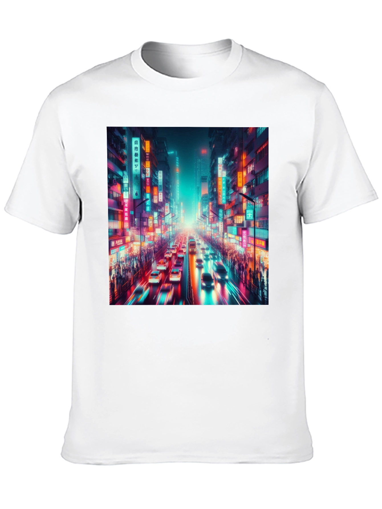 Neon Cityscape T-Shirt