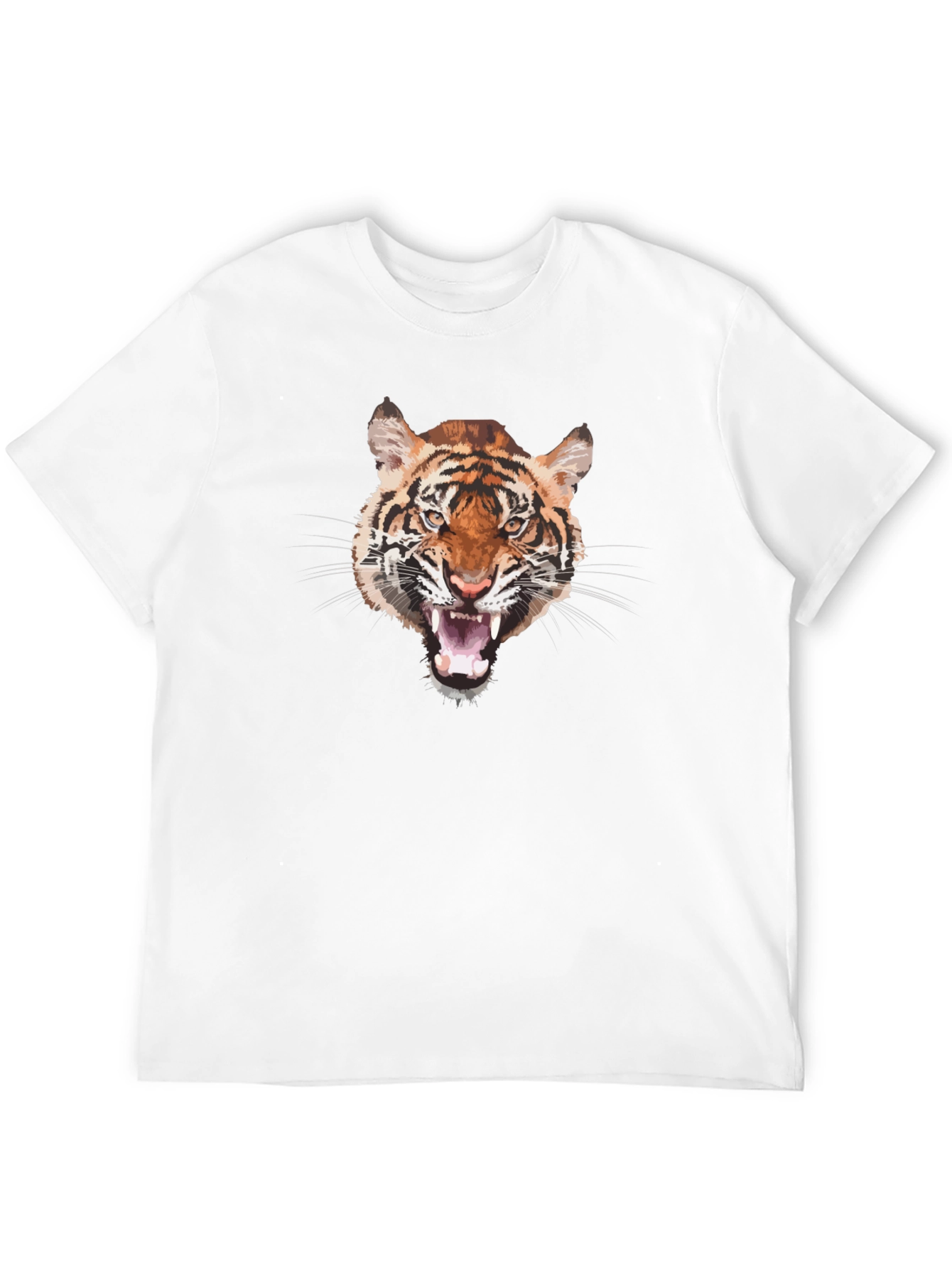 Bold Tiger Graphic T-Shirt - Mens Black Tee
