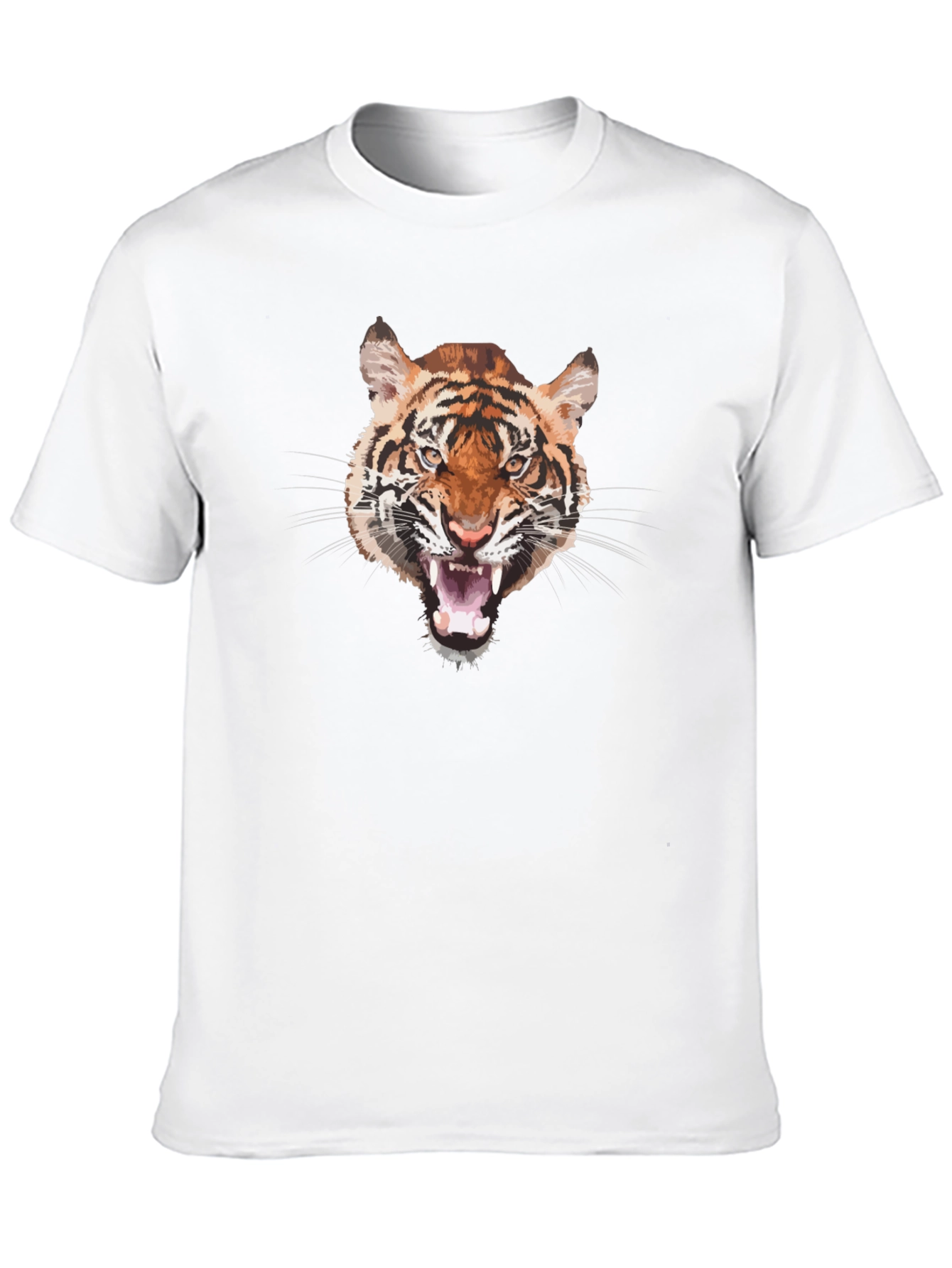 Bold Tiger Graphic T-Shirt - Mens Black Tee