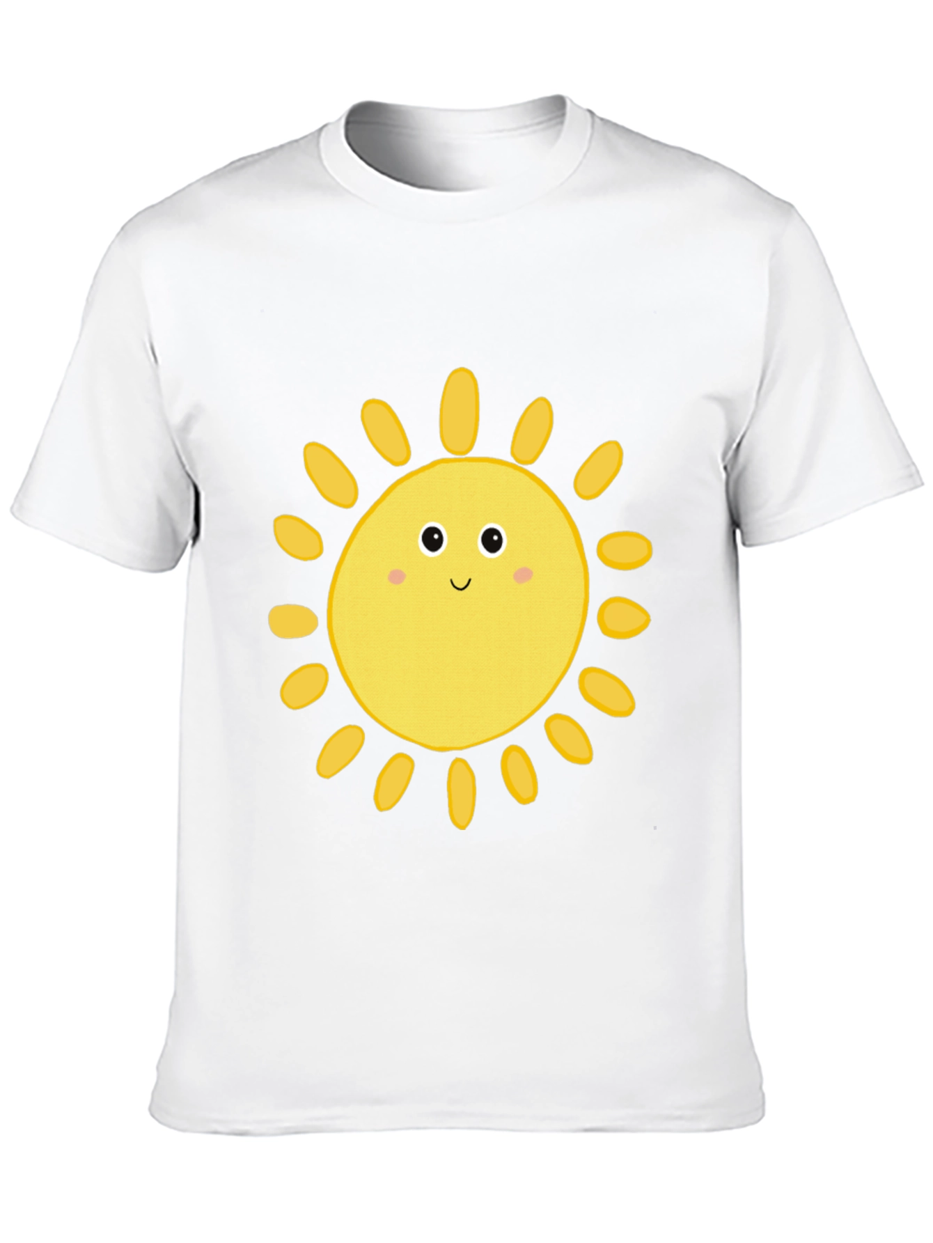 Smiling Sun Graphic T-Shirt - Black Casual Tee
