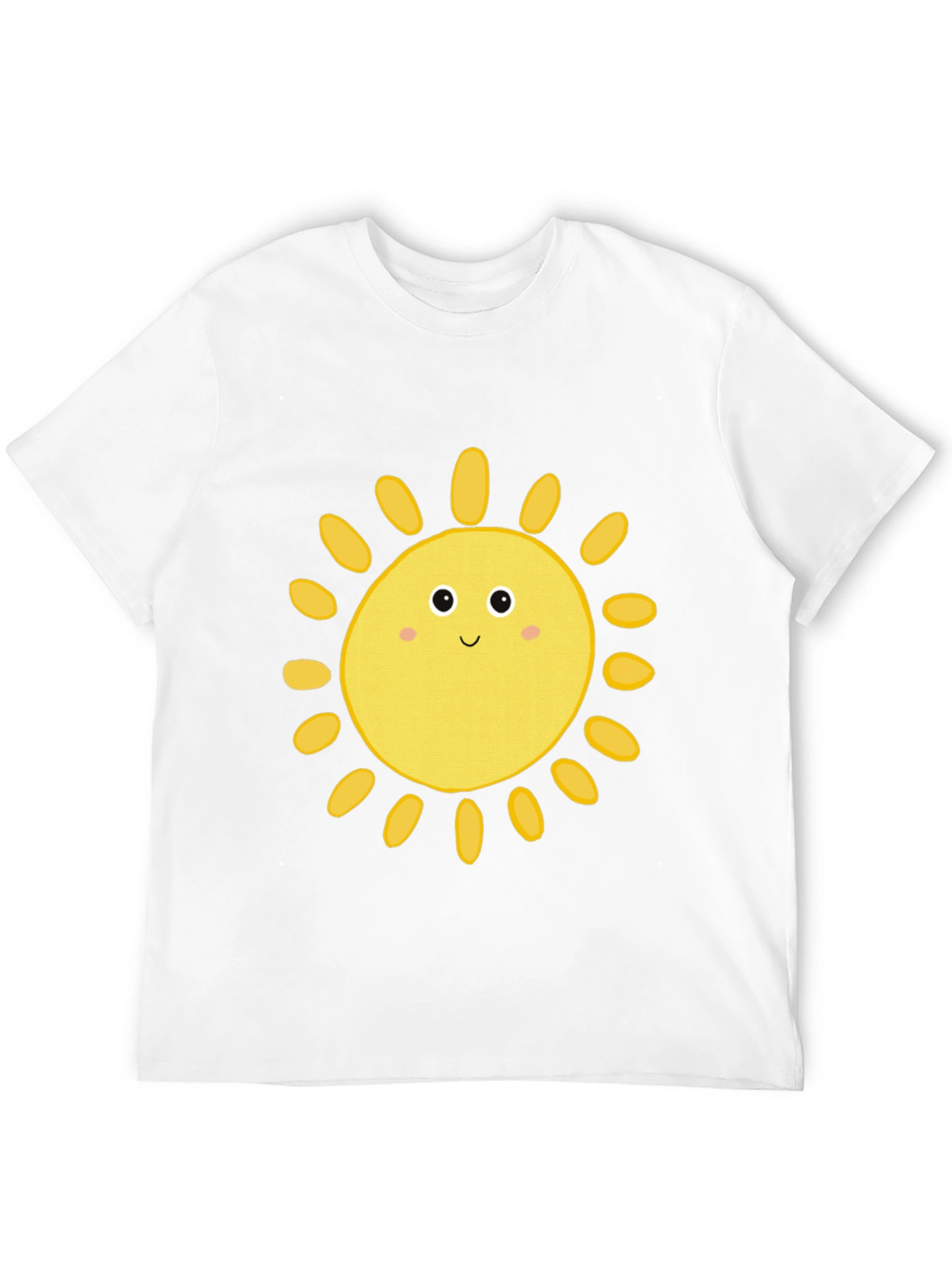 Smiling Sun Graphic T-Shirt - Black Casual Tee