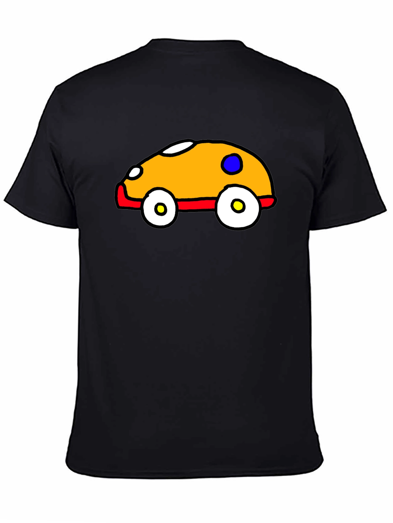 Cartoon Car T-Shirt - Black Graphic Tee