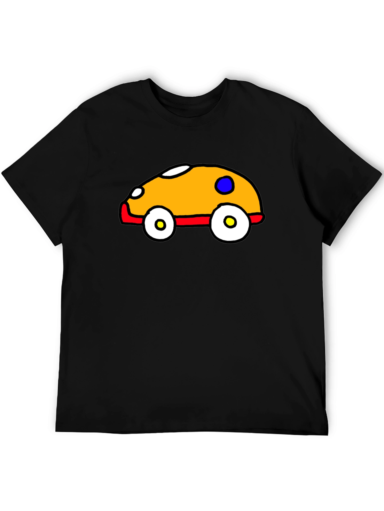 Cartoon Car T-Shirt - Black Graphic Tee