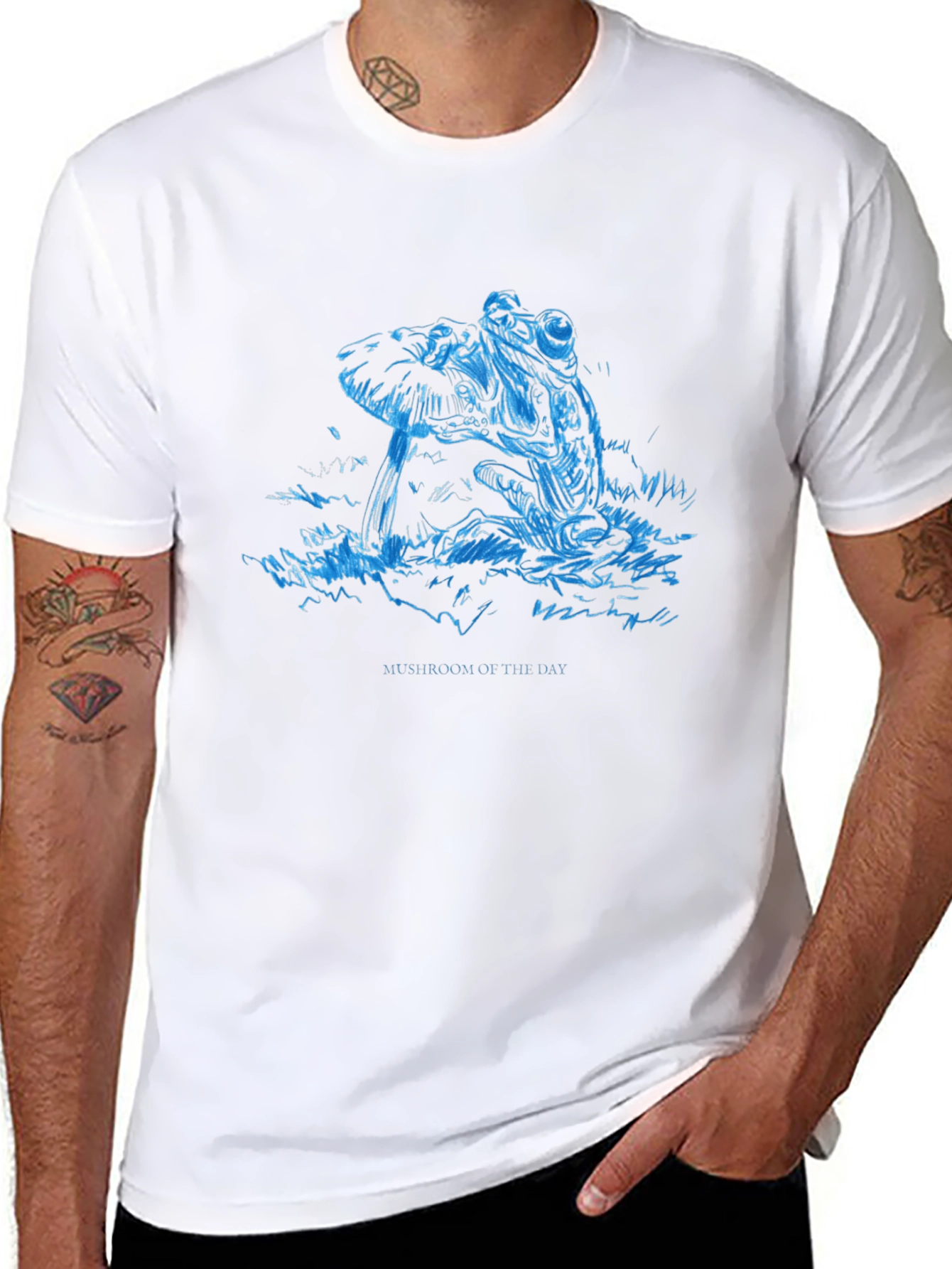Mushroom of the Day Graphic Tee - Black