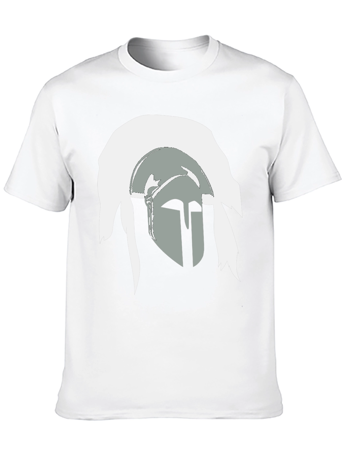 Spartan Helmet Graphic Tee - Bold Stylish Black T-Shirt