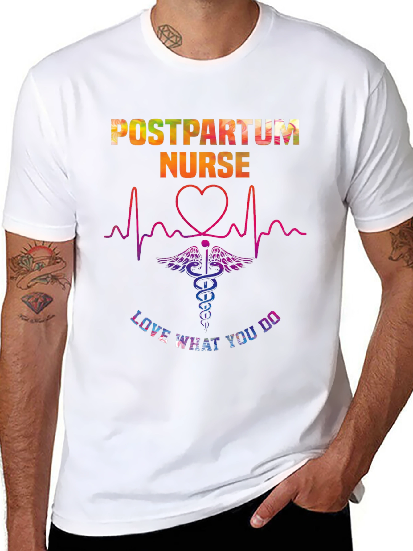 Postpartum Nurse T-Shirt - Love What You Do